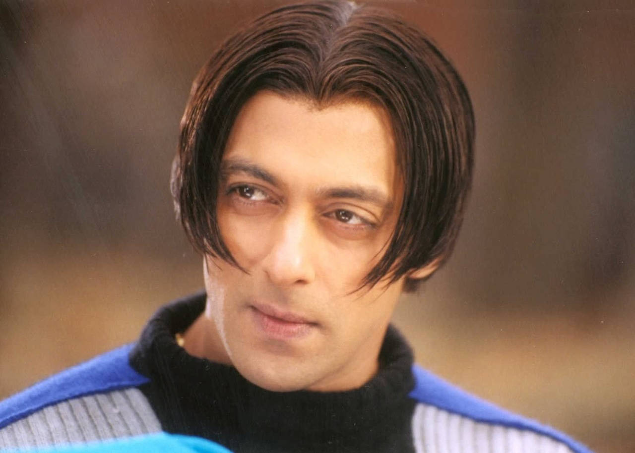 Tere Naam, blue and black striped sweater, dark styled hair, HD Desktop Wallpaper