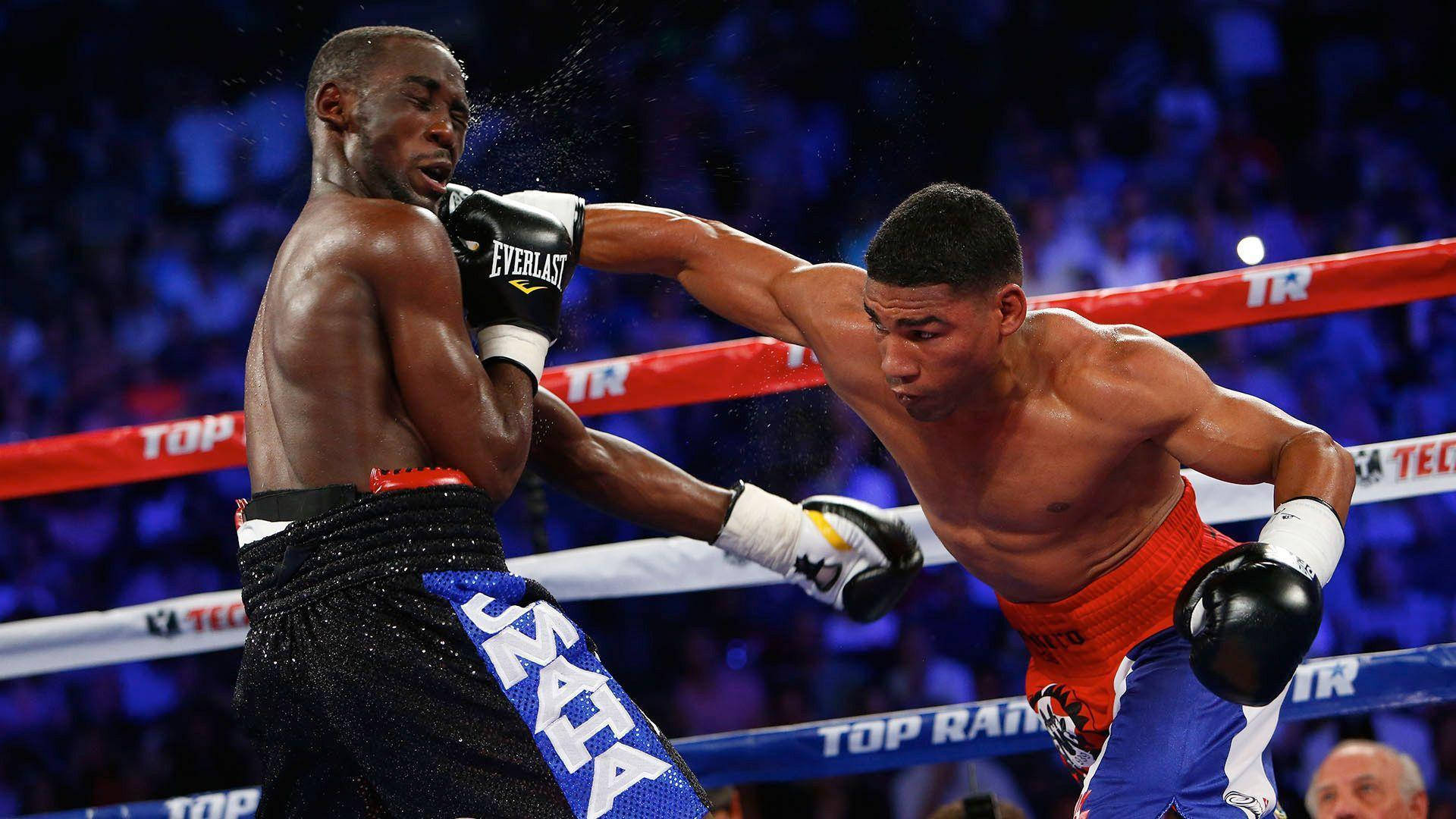Terence Crawford, ring fight, bright arena lights, Full HD Desktop Wallpaper