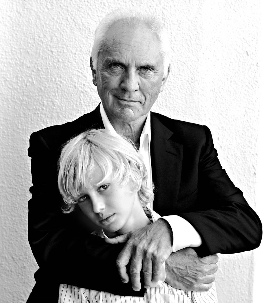Terence Stamp, English actor, black and white, SD Phone Wallpaper