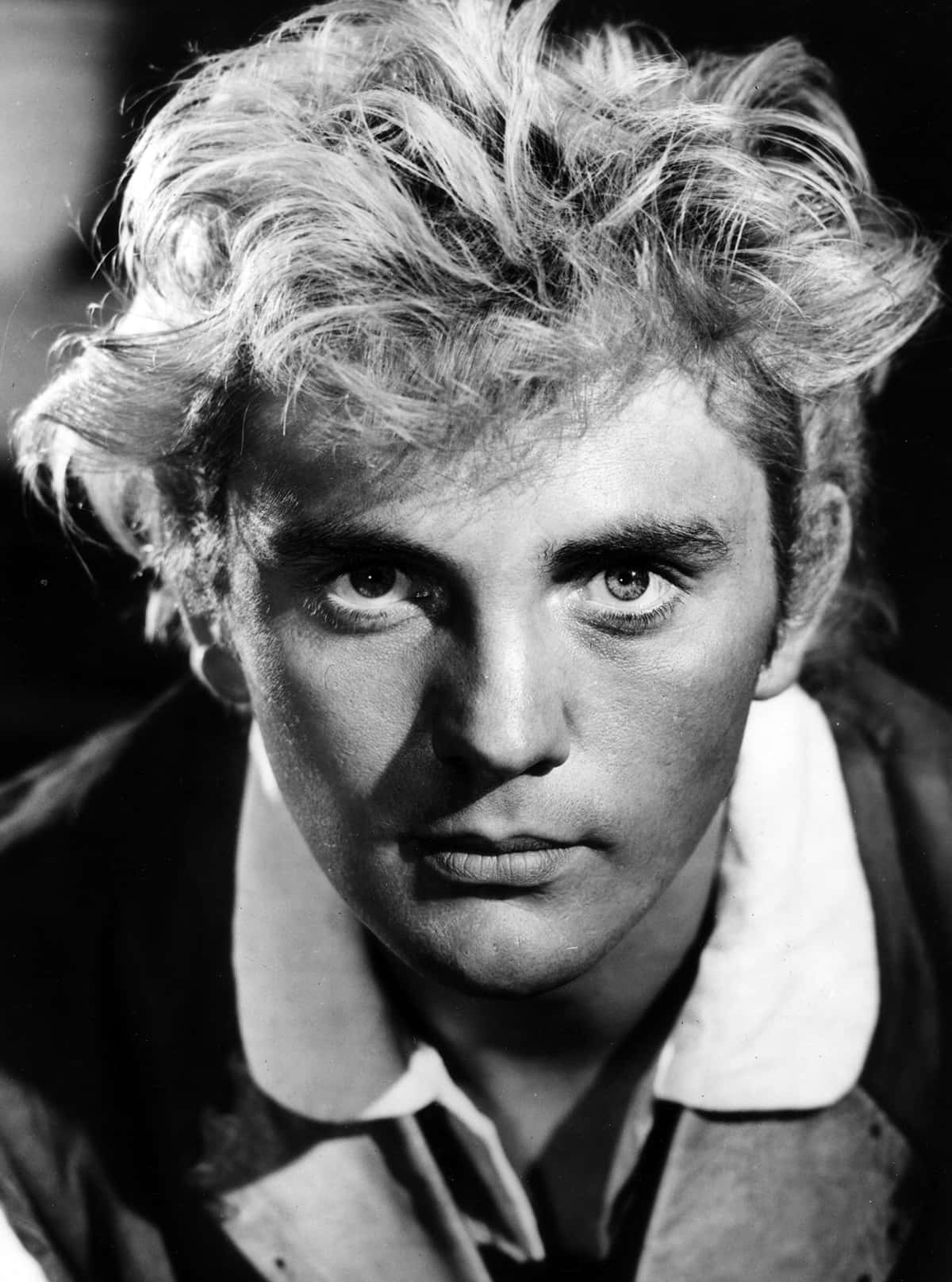 Terence Stamp, black and white, close-up portrait, HD Phone Wallpaper