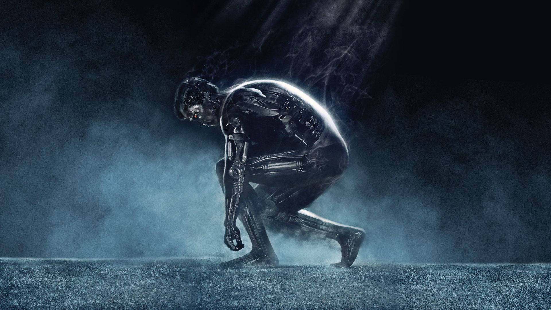 Terminator, silver robot, humanoid robot, Full HD Desktop Wallpaper