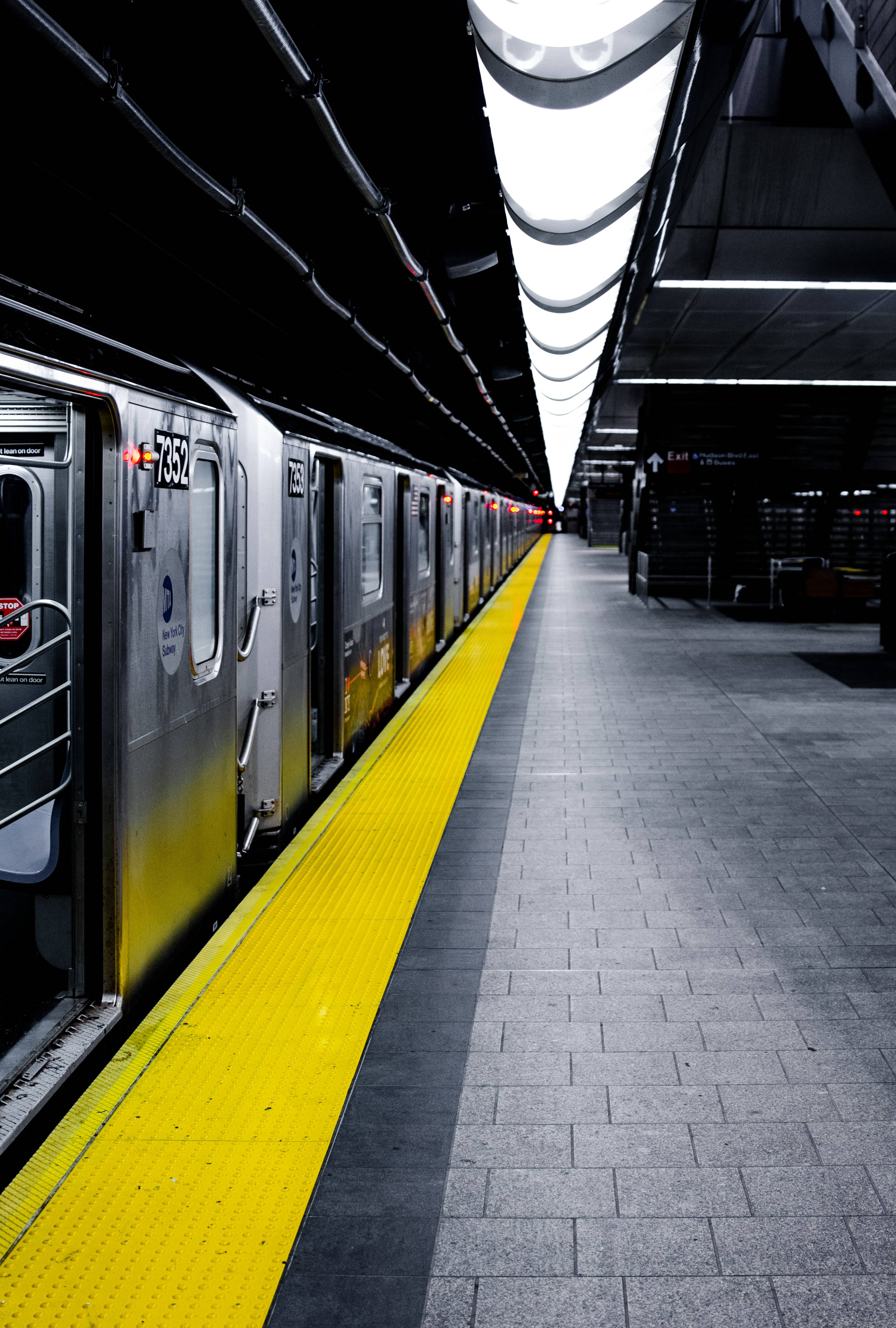 Terminator, underground station, subway train, 4K Phone Wallpaper