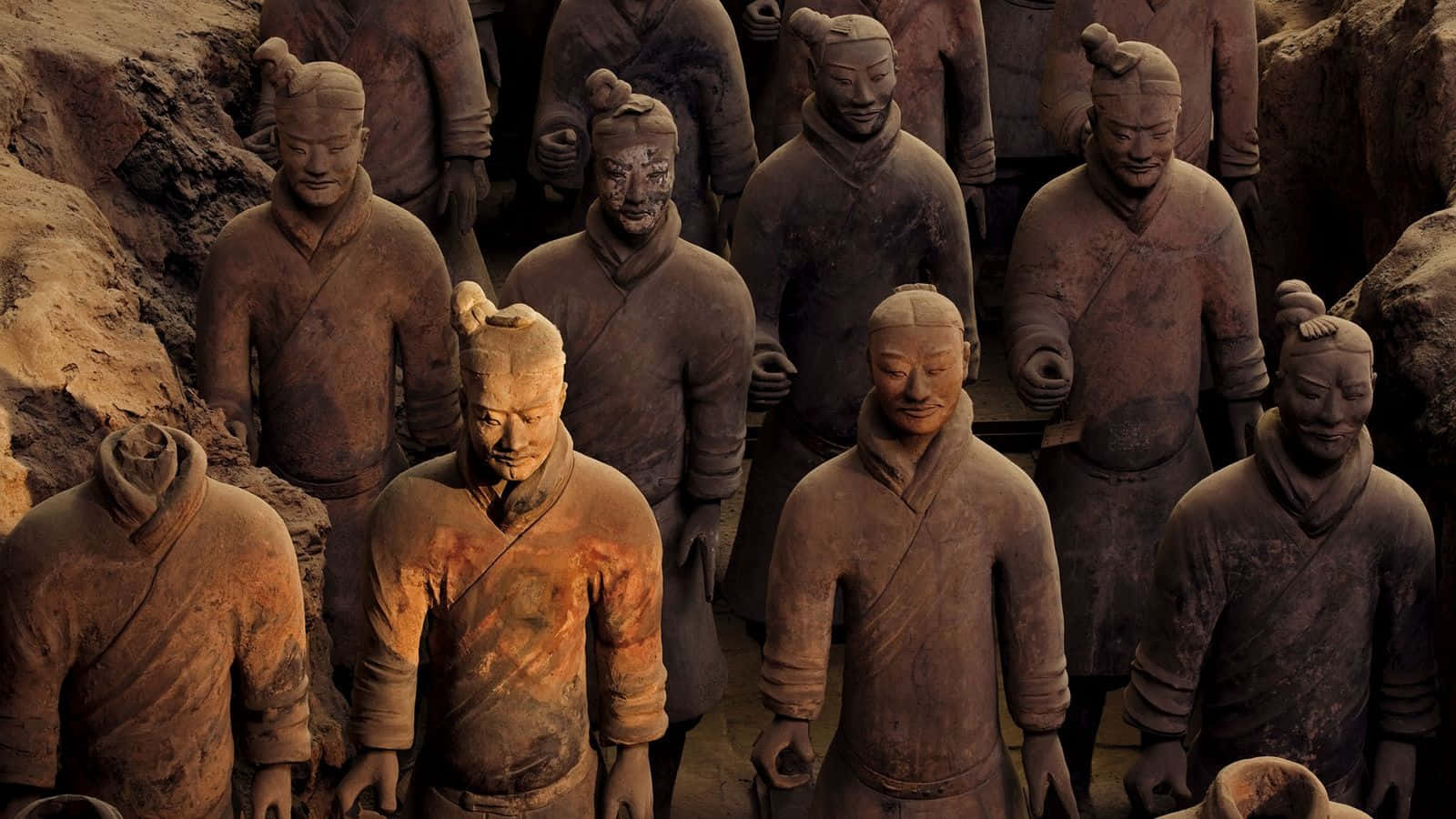 Terracotta Warriors, museum in China, earthy burial, HD Desktop Wallpaper