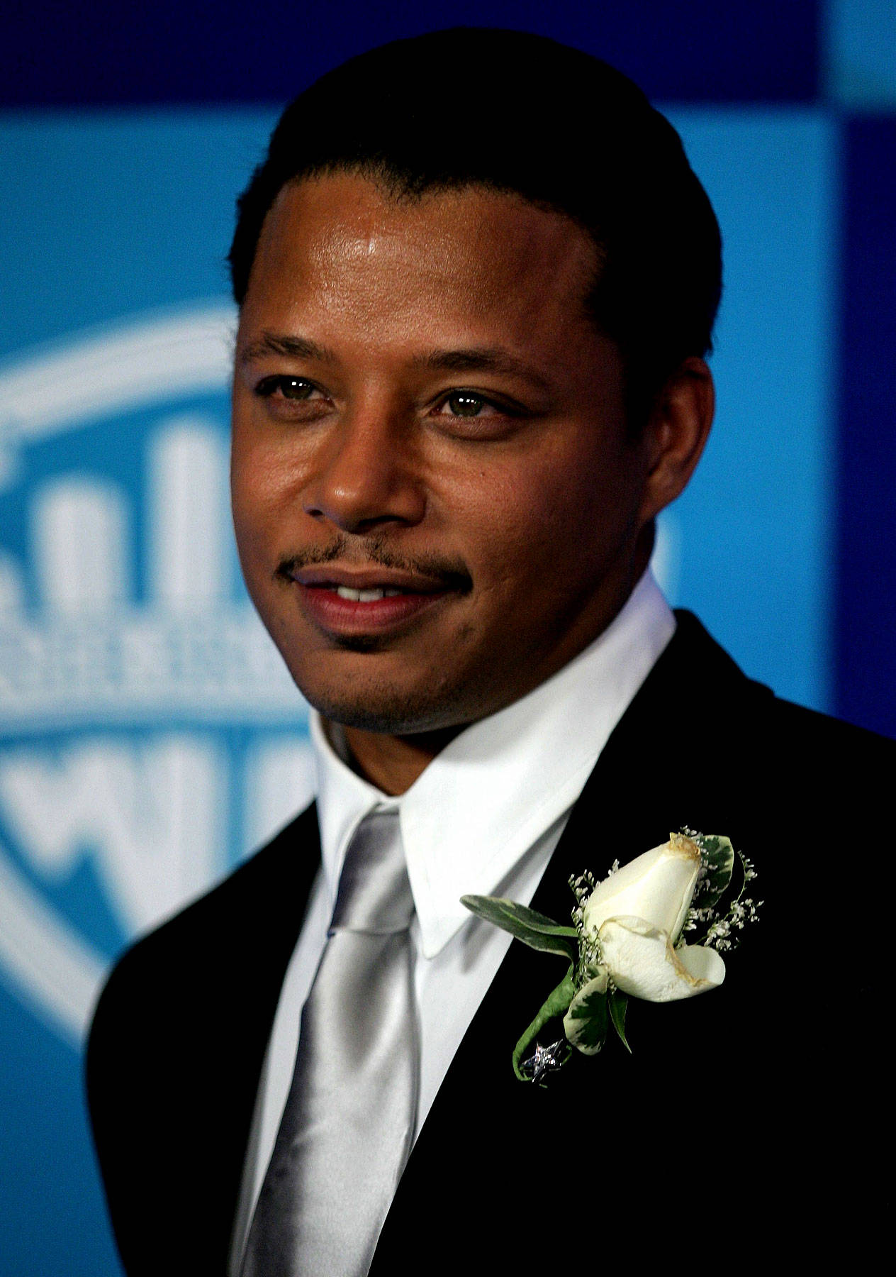 Terrence Howard, black suit, silver tie, HD Phone Wallpaper