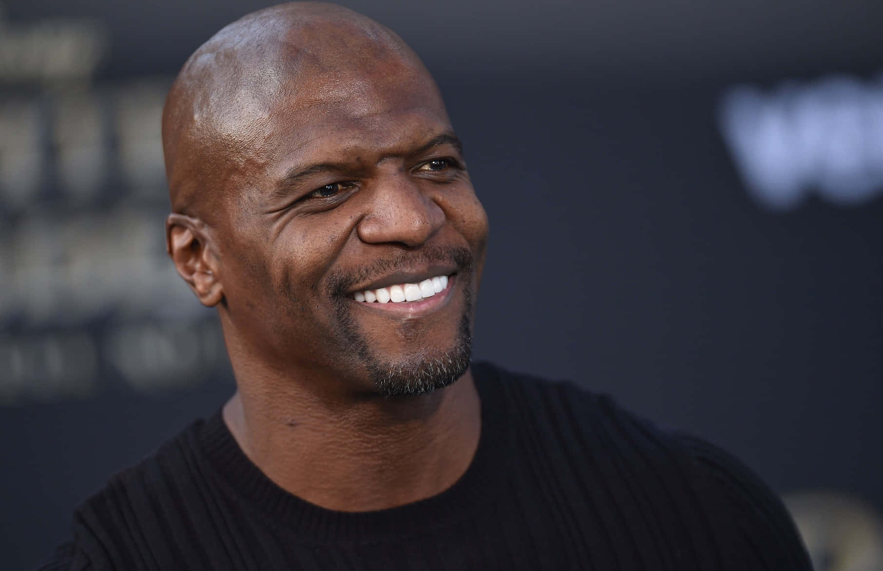 Terry Crews, black ribbed sweater, bald Black man, HD Desktop Wallpaper