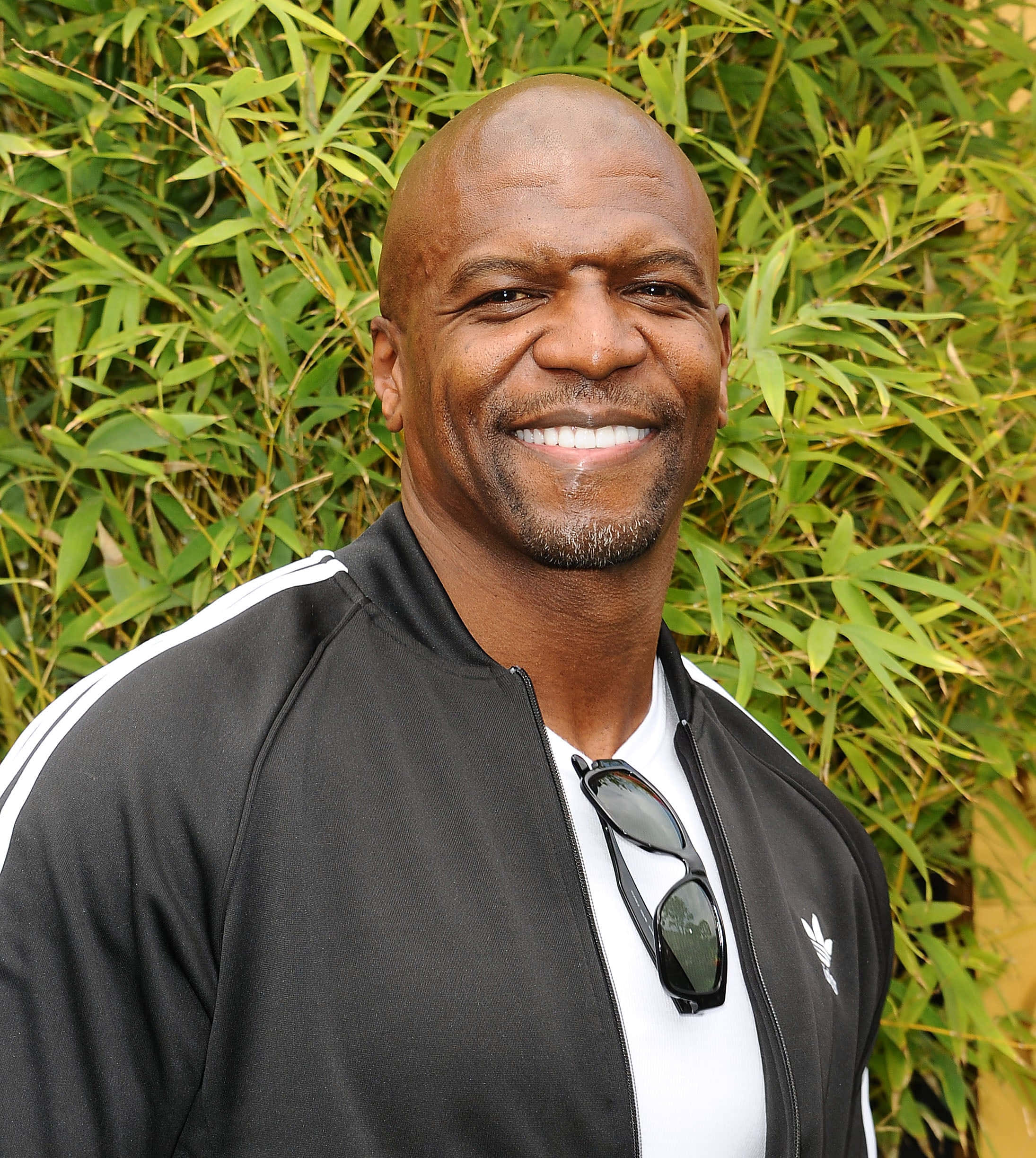 Terry Crews, Adidas track jacket, black Adidas track jacket, Full HD Phone Wallpaper