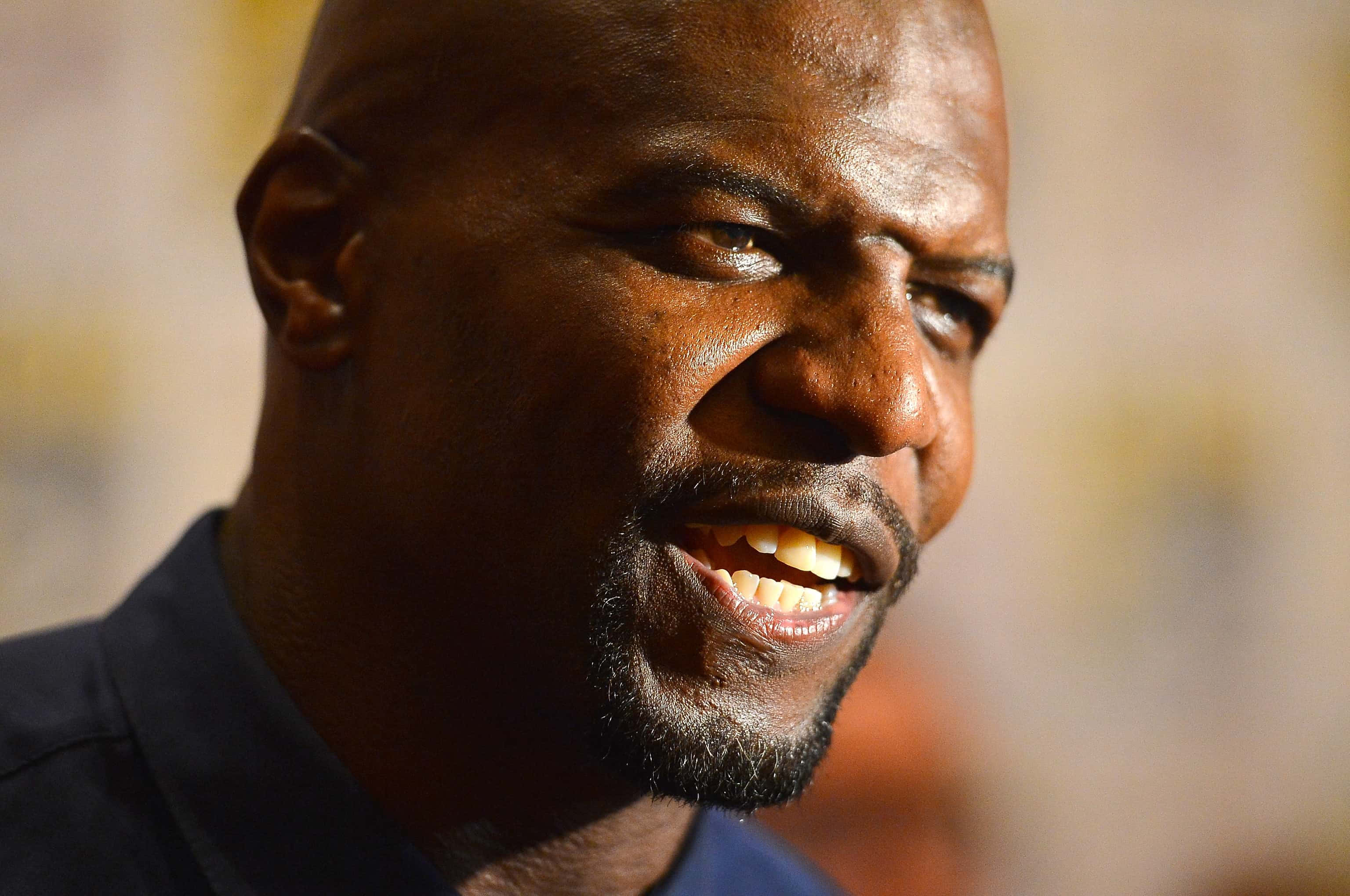 Terry Crews, bald, goatee, 2K Desktop Wallpaper