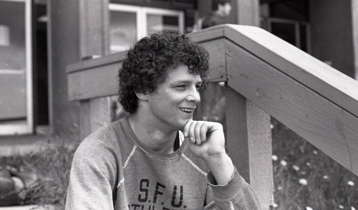 Terry Fox, grayscale photography, curly hair, SD Desktop Wallpaper