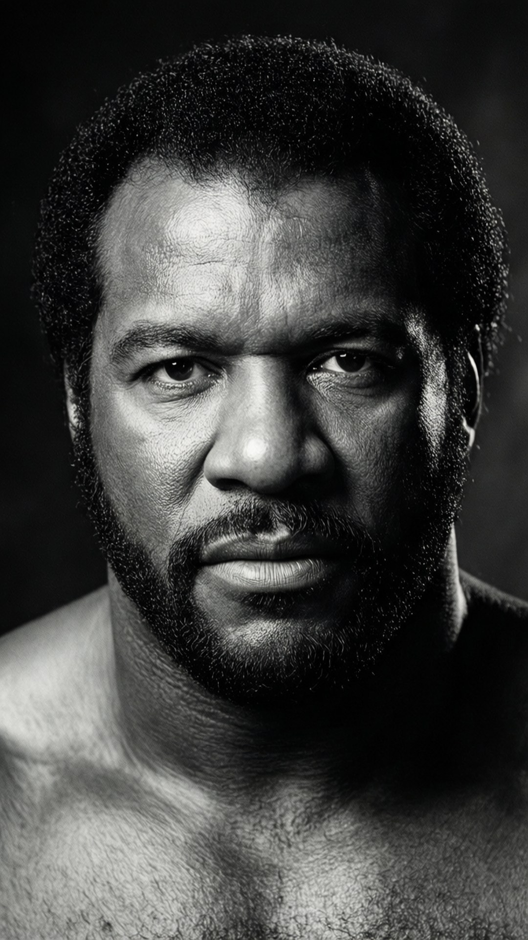 Terry Gordy, black and white portrait, dramatic, Full HD Phone Wallpaper