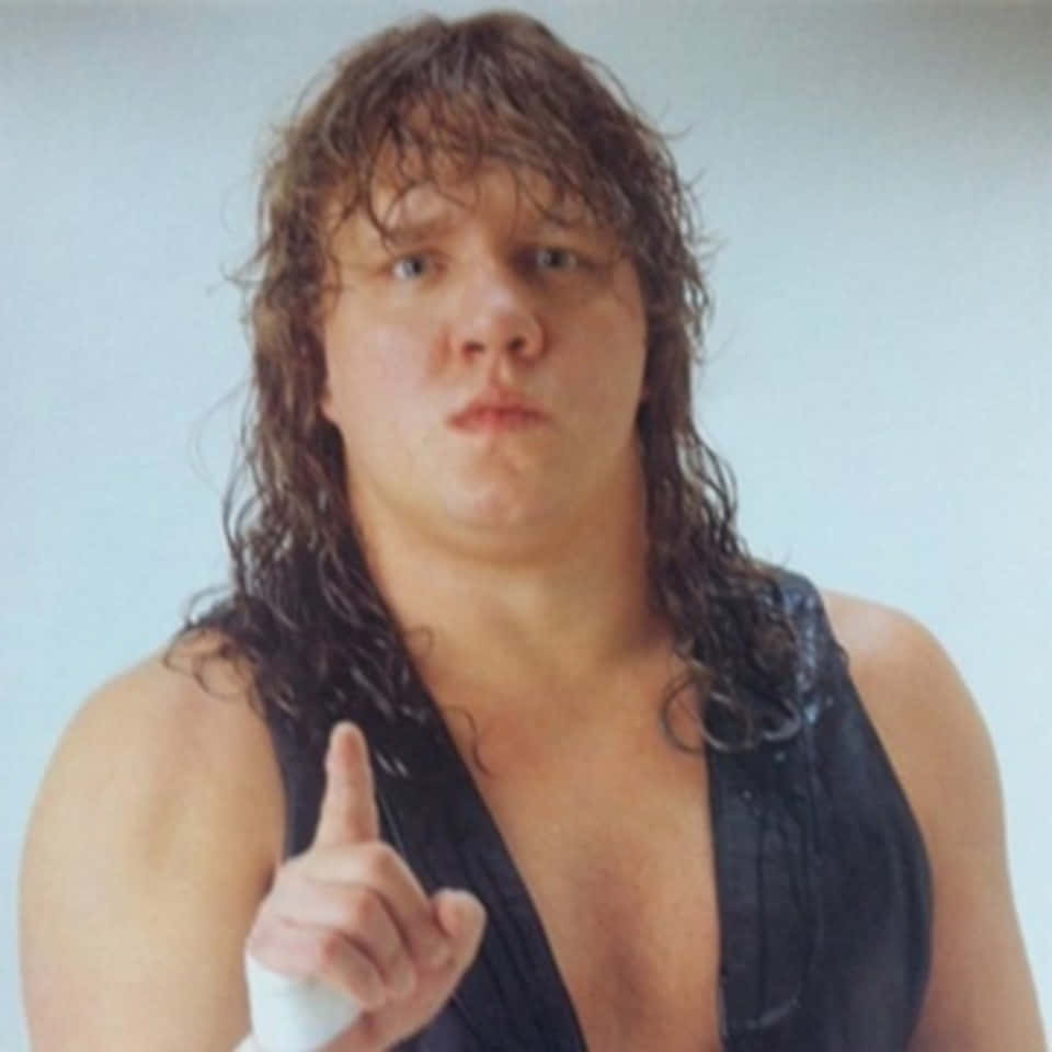 Terry Gordy, American Professional Wrestler, long curly brown hair, SD Desktop Wallpaper