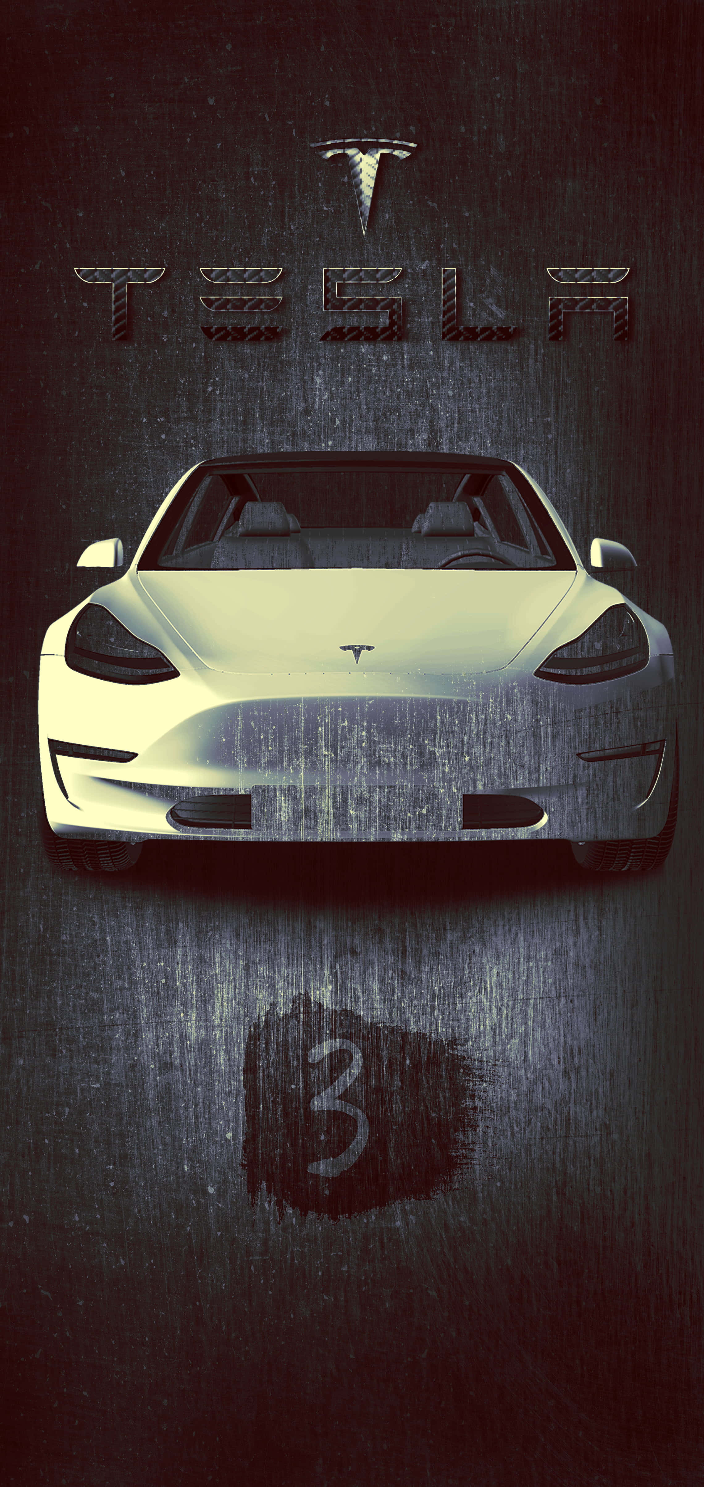 Tesla, iPhone, white Tesla, 4K Phone Wallpaper