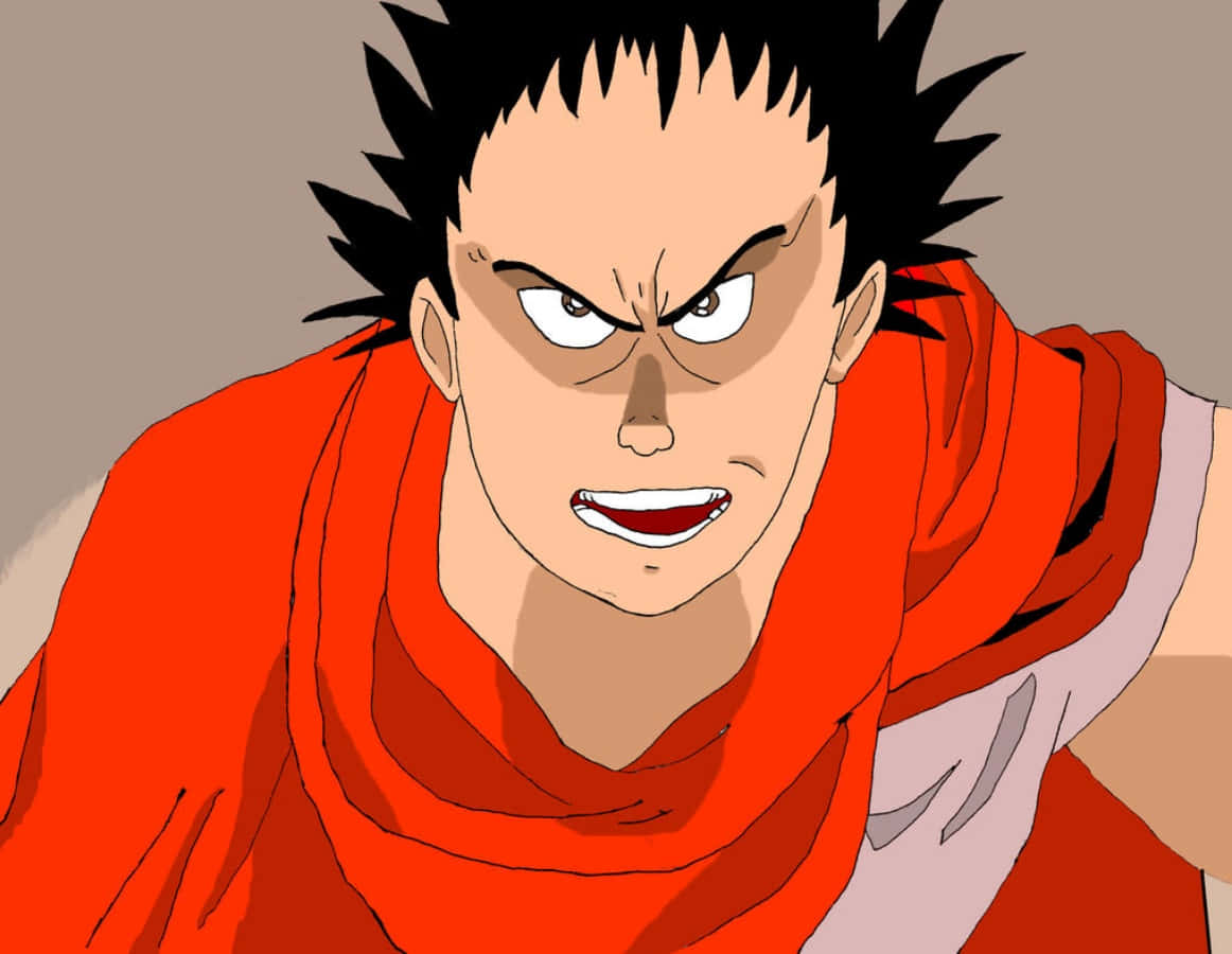 Tetsuo Shima, spiky black hair, intense glare, SD Desktop Wallpaper