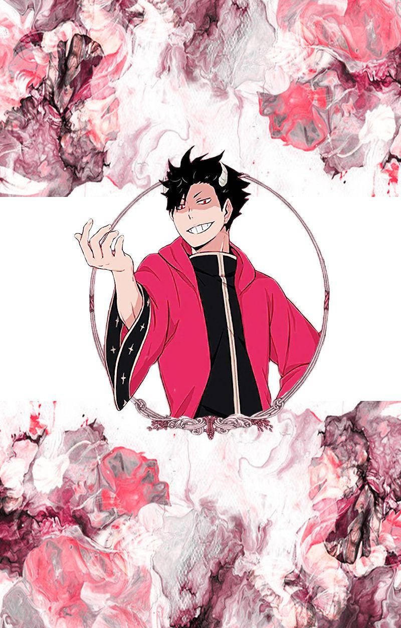 Tetsuro Kuroo, black and red robe, red robe, SD Phone Wallpaper