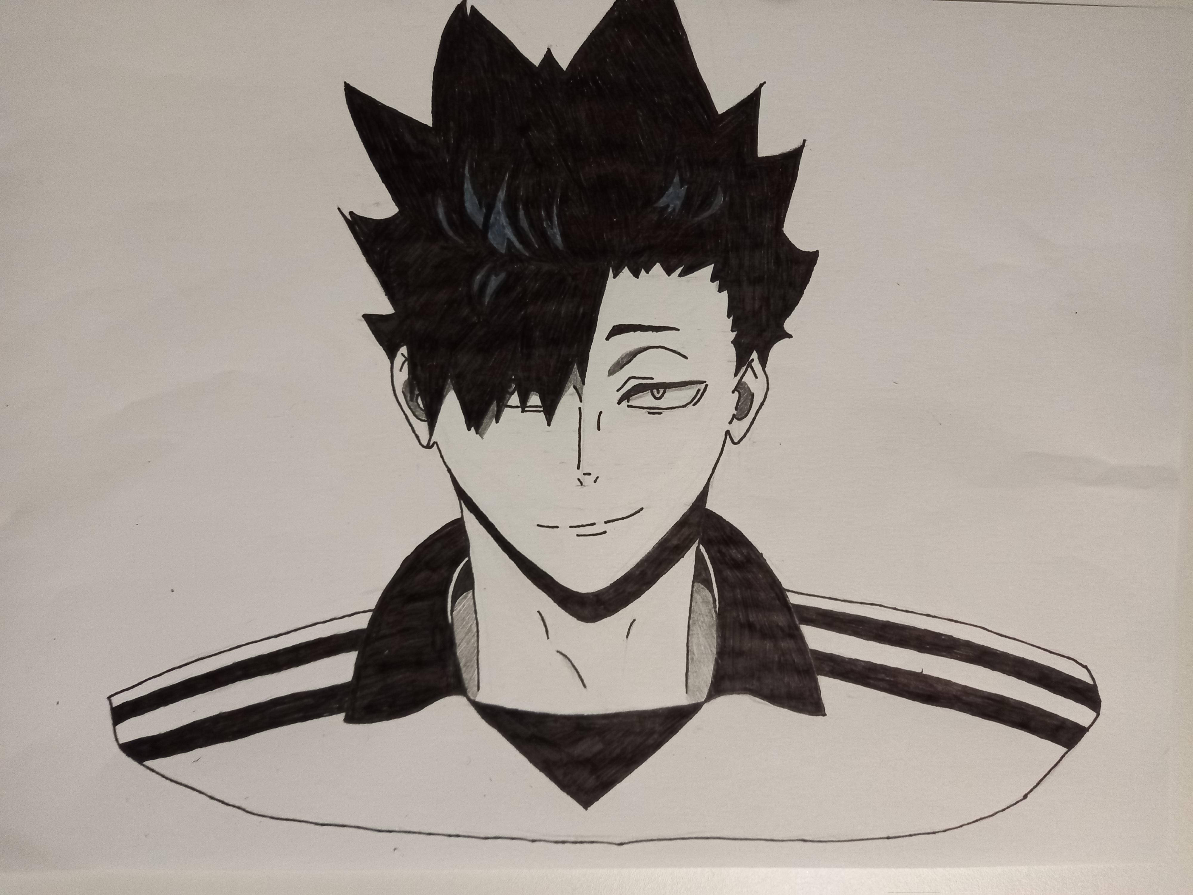 Kuroo Tetsuro, spiky-haired male character, sports jersey, 4K Desktop Wallpaper