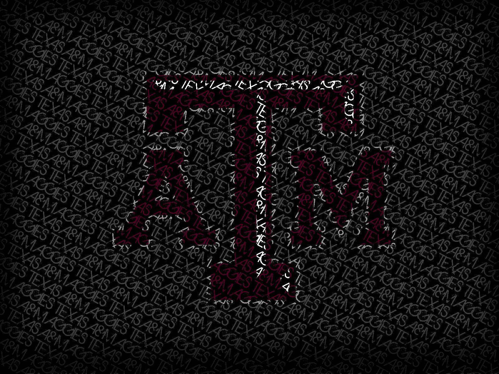 Texas A&M University, maroon, black background, HD Desktop Wallpaper