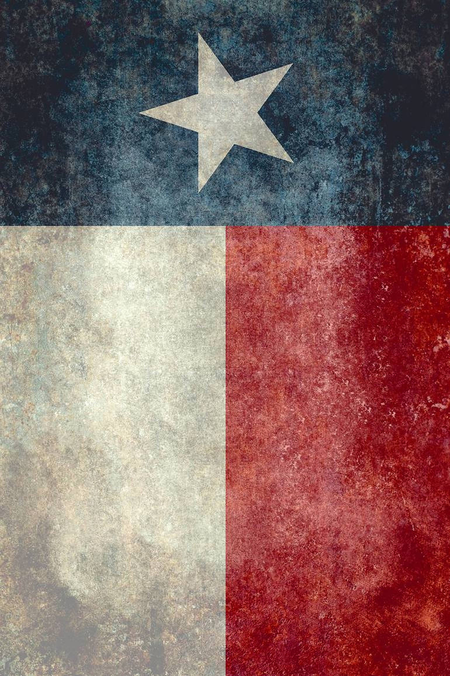 Texas flag, faded star, textured red white and blue stripes, Full HD Phone Wallpaper