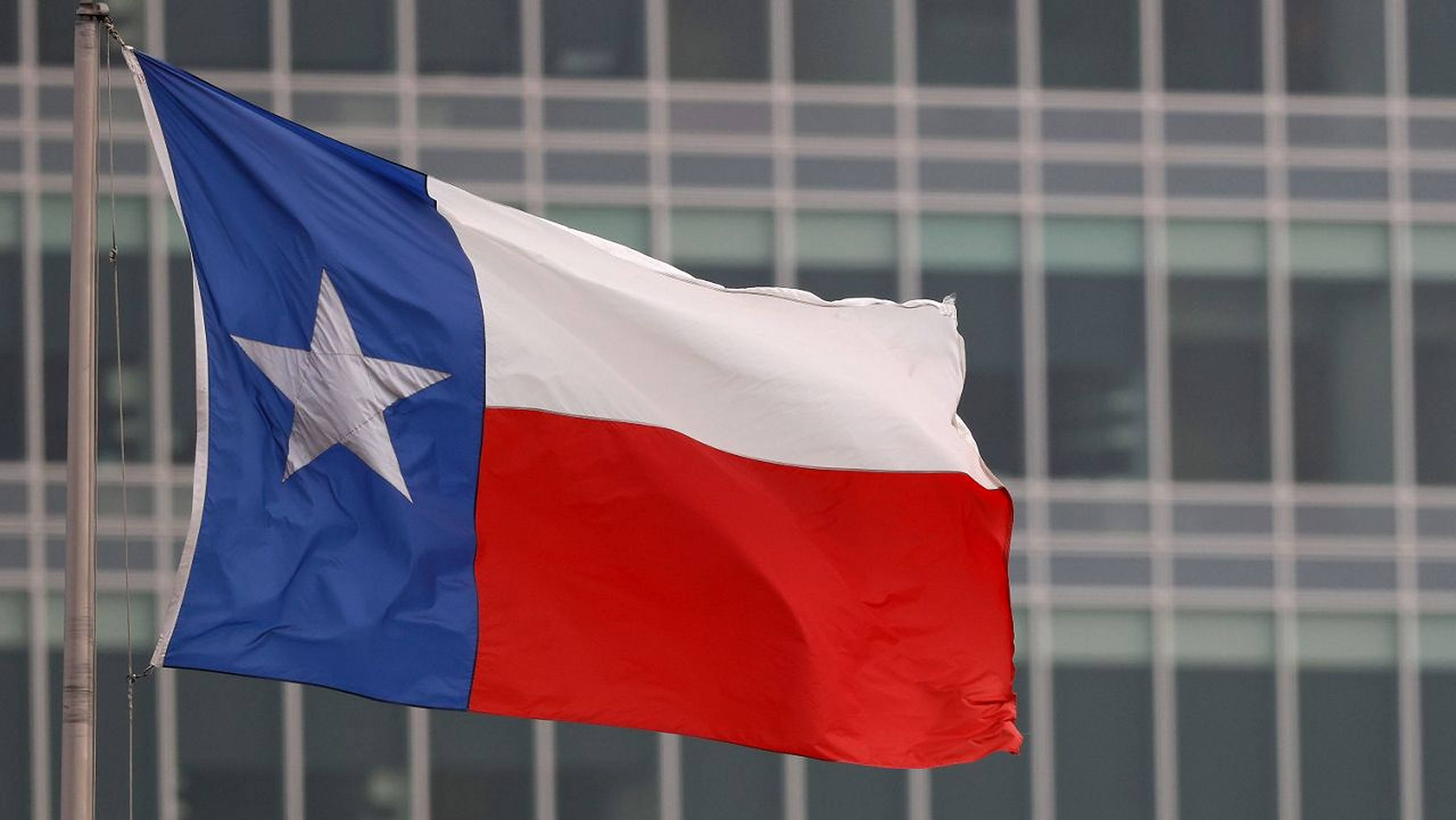 Texas flag, white star, red white blue stripes, 2K Desktop Wallpaper