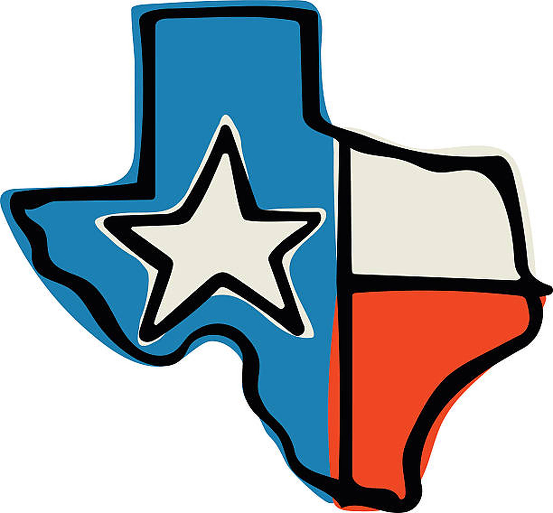 Texas flag, blue, white, Full HD Desktop Wallpaper