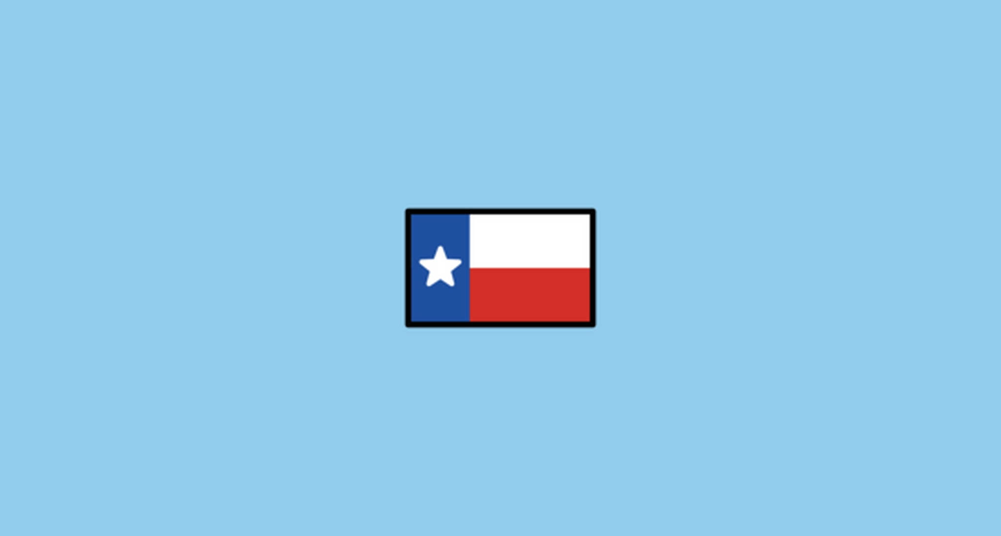 Texas flag, emoji, minimalist digital illustration, Full HD Desktop Wallpaper