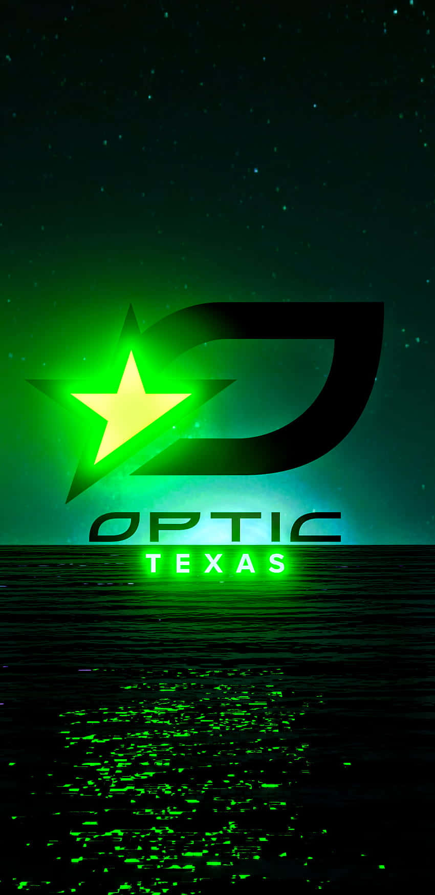 Texas iPhone, glowing green star, logo, HD Phone Wallpaper