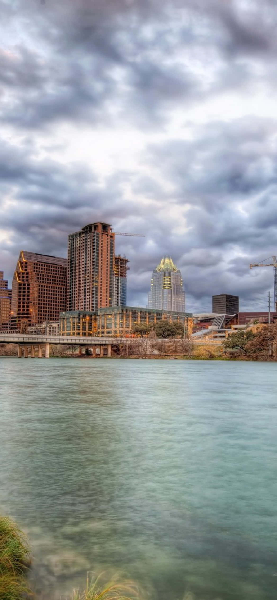 Texas, iPhone, city skyline, Full HD Phone Wallpaper