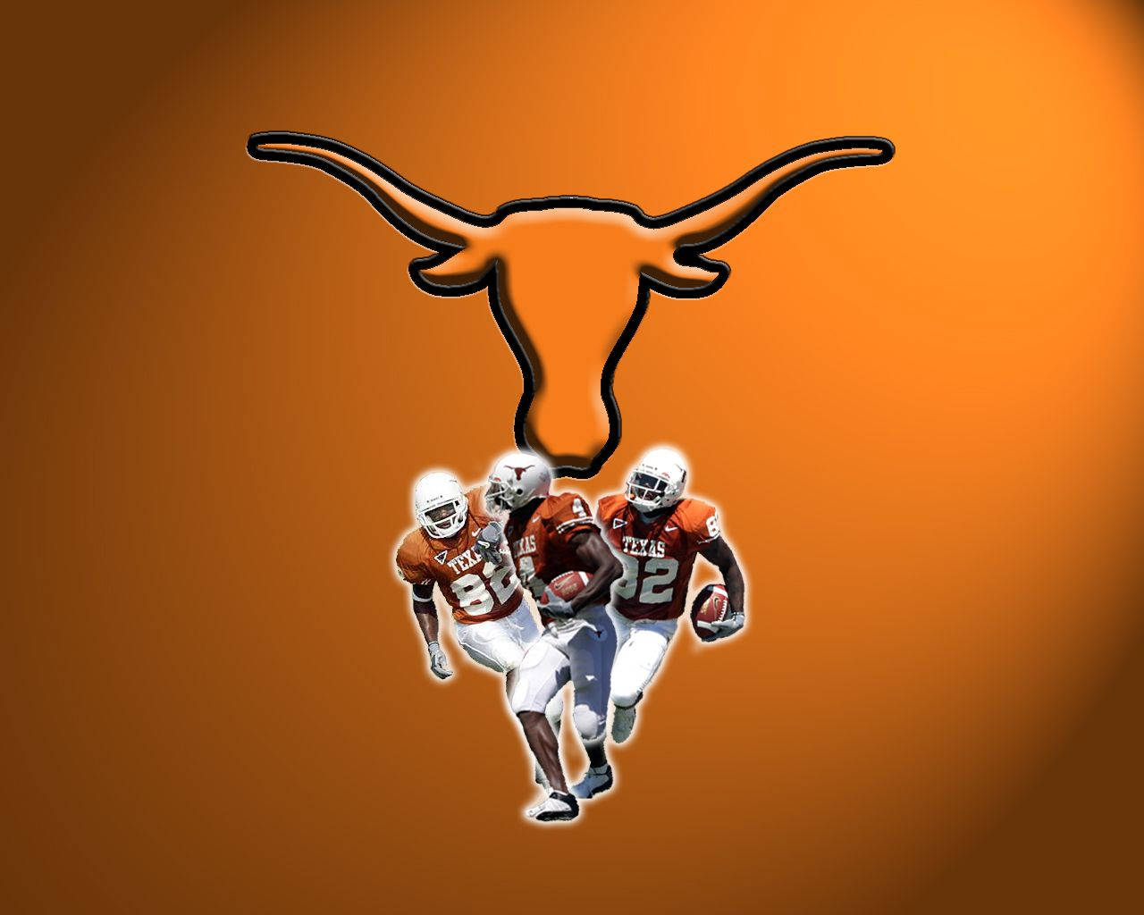 Texas Longhorns, orange and white uniforms, longhorn head logo, HD Desktop Wallpaper