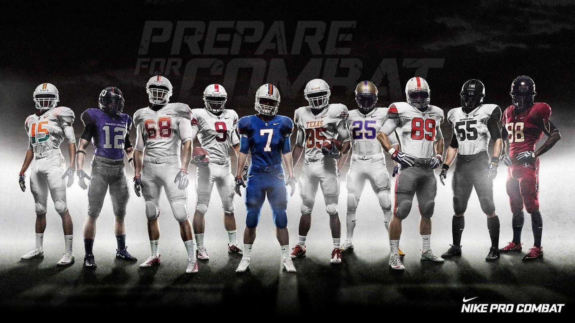 Texas Longhorns, football players, varied uniforms, Full HD Desktop Wallpaper