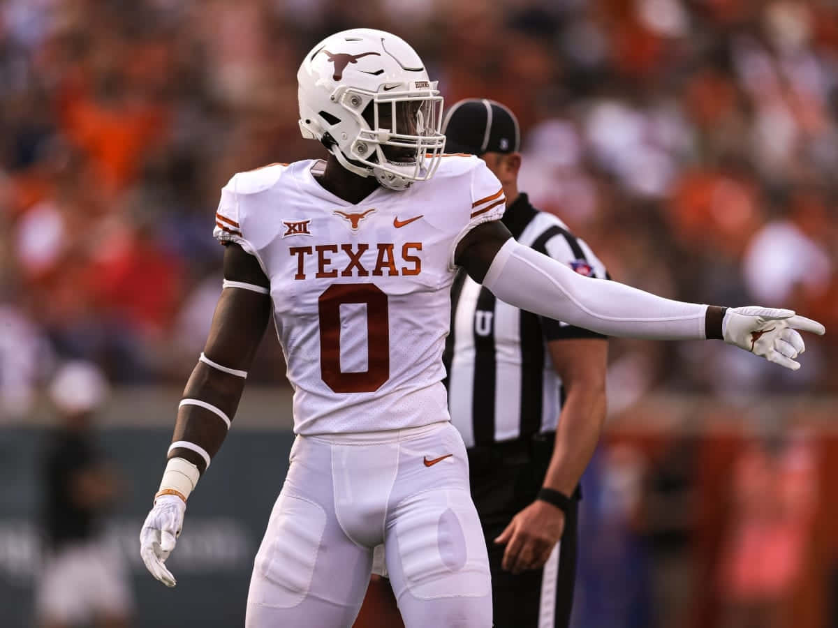 Texas Longhorns, football player, number zero, SD Desktop Wallpaper