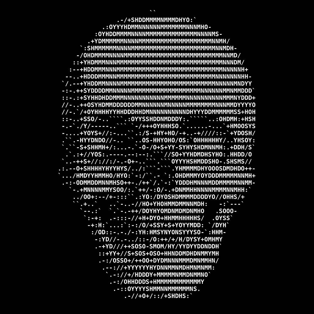skull, ASCII text, colorful alphanumeric characters, SD Desktop Wallpaper