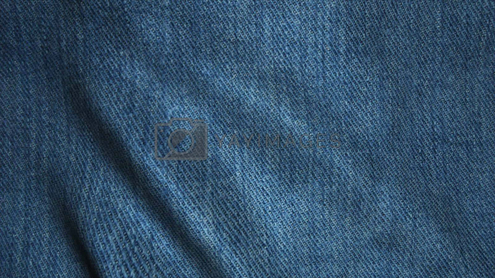 blue denim fabric, visible weave, soft folds, HD Desktop Wallpaper