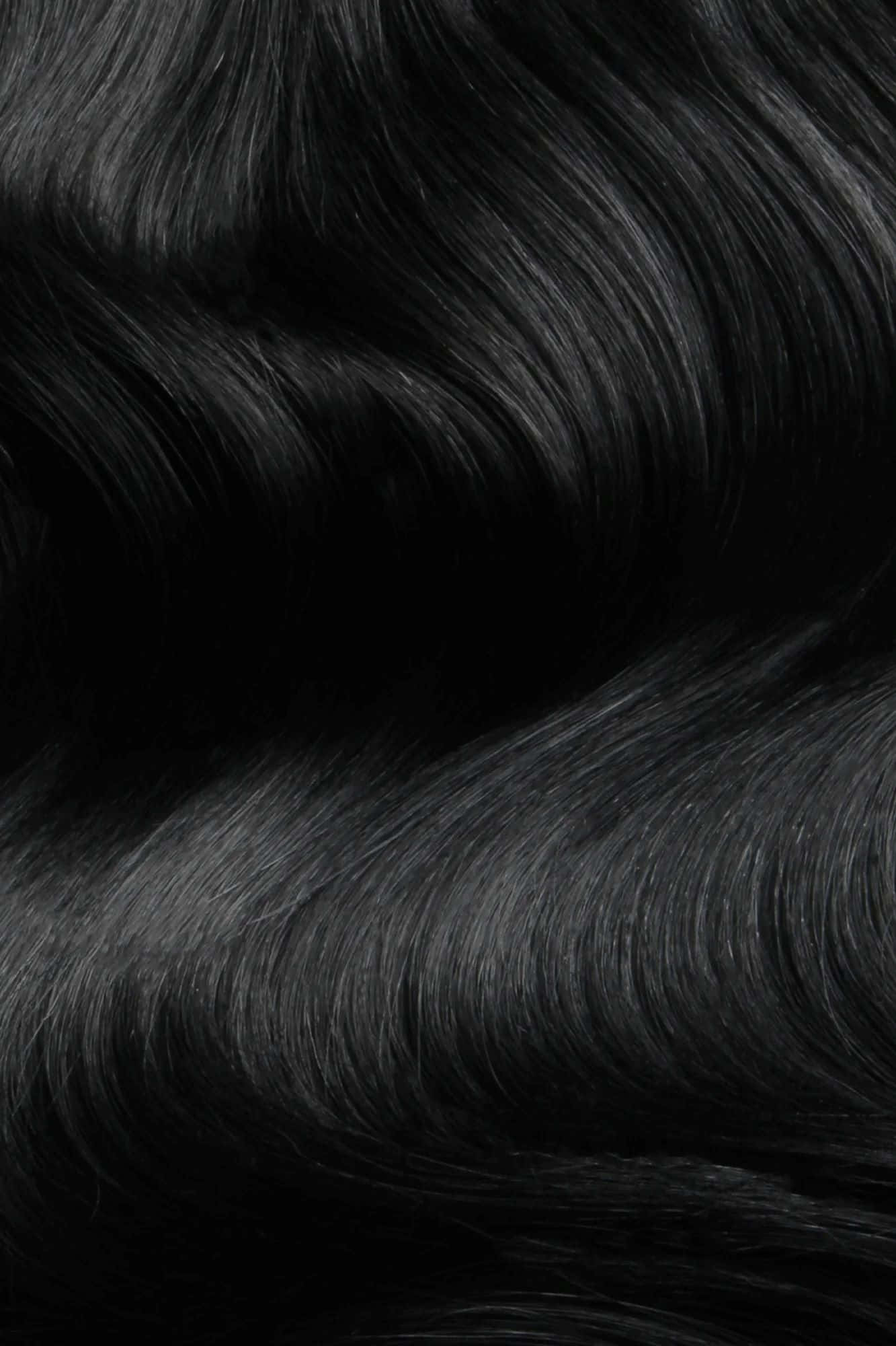 black wavy hair, glossy, soft waves, Full HD Phone Wallpaper