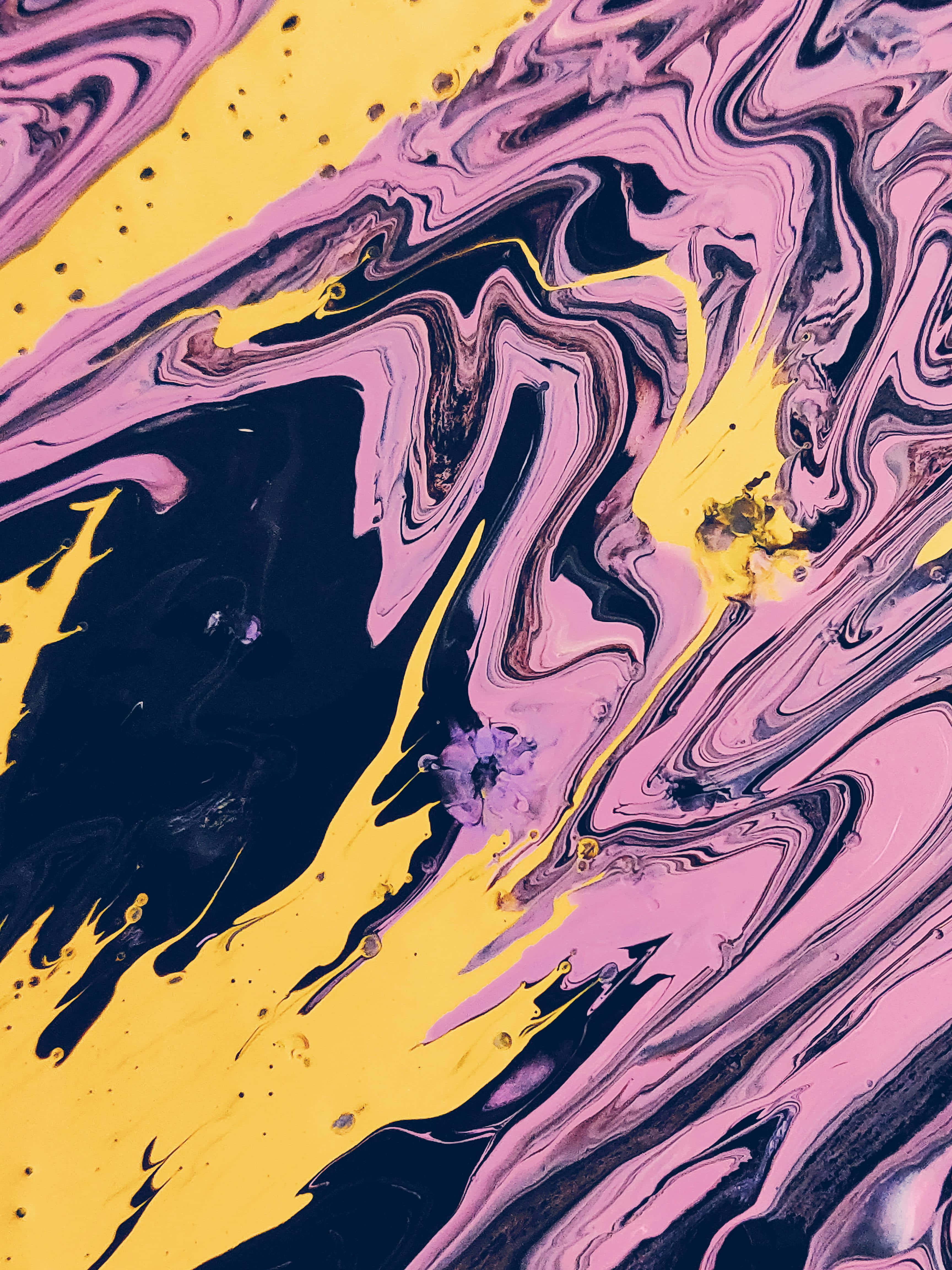 yellow, purple, black, 4K Phone Wallpaper