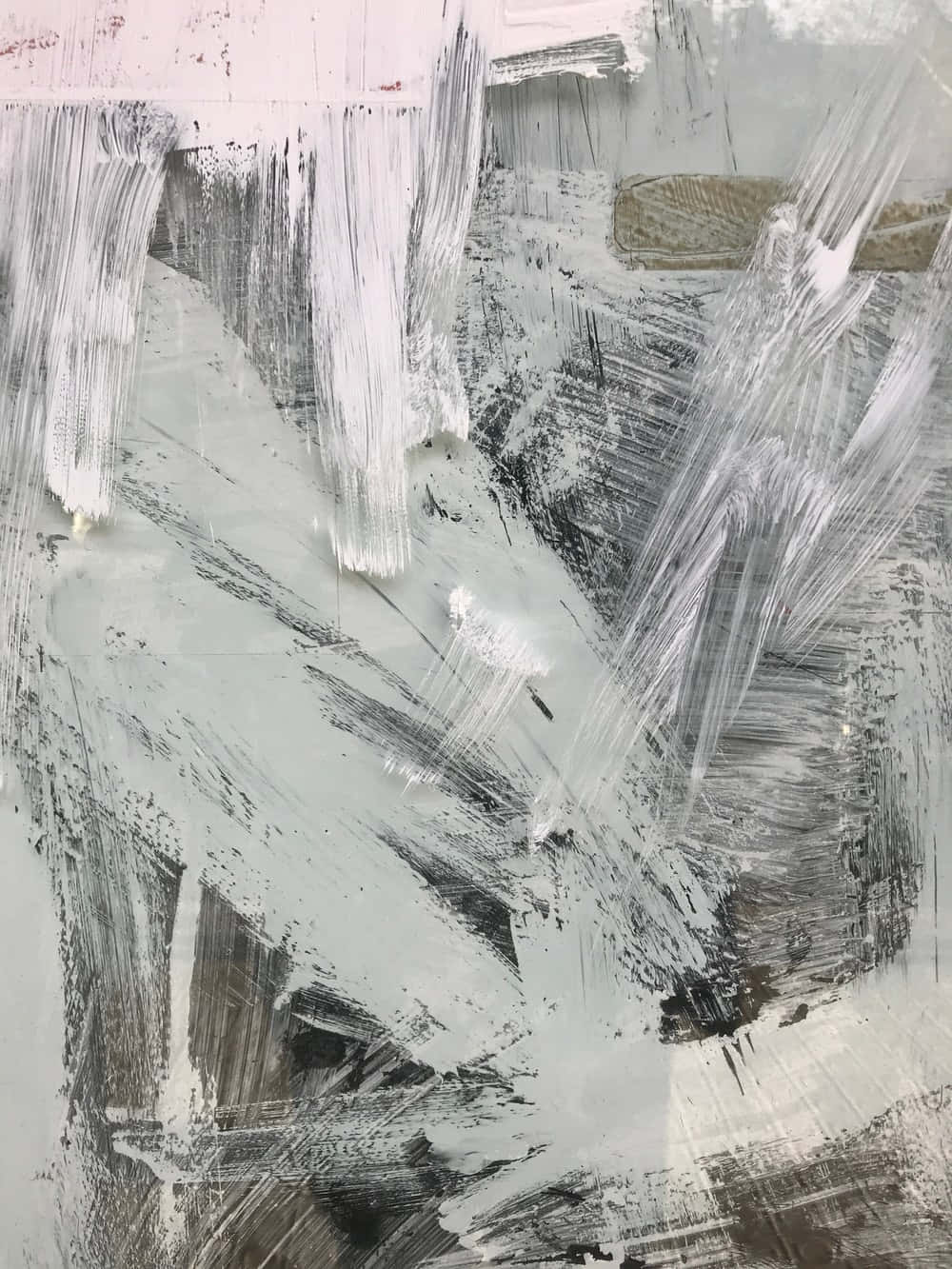 abstract textured paint strokes, gray, white, HD Phone Wallpaper