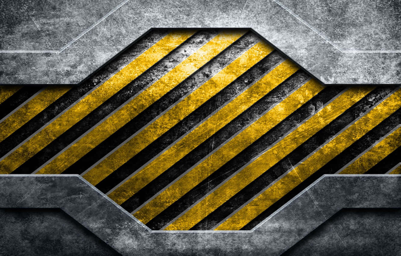 yellow, black, hexagonal, HD Desktop Wallpaper