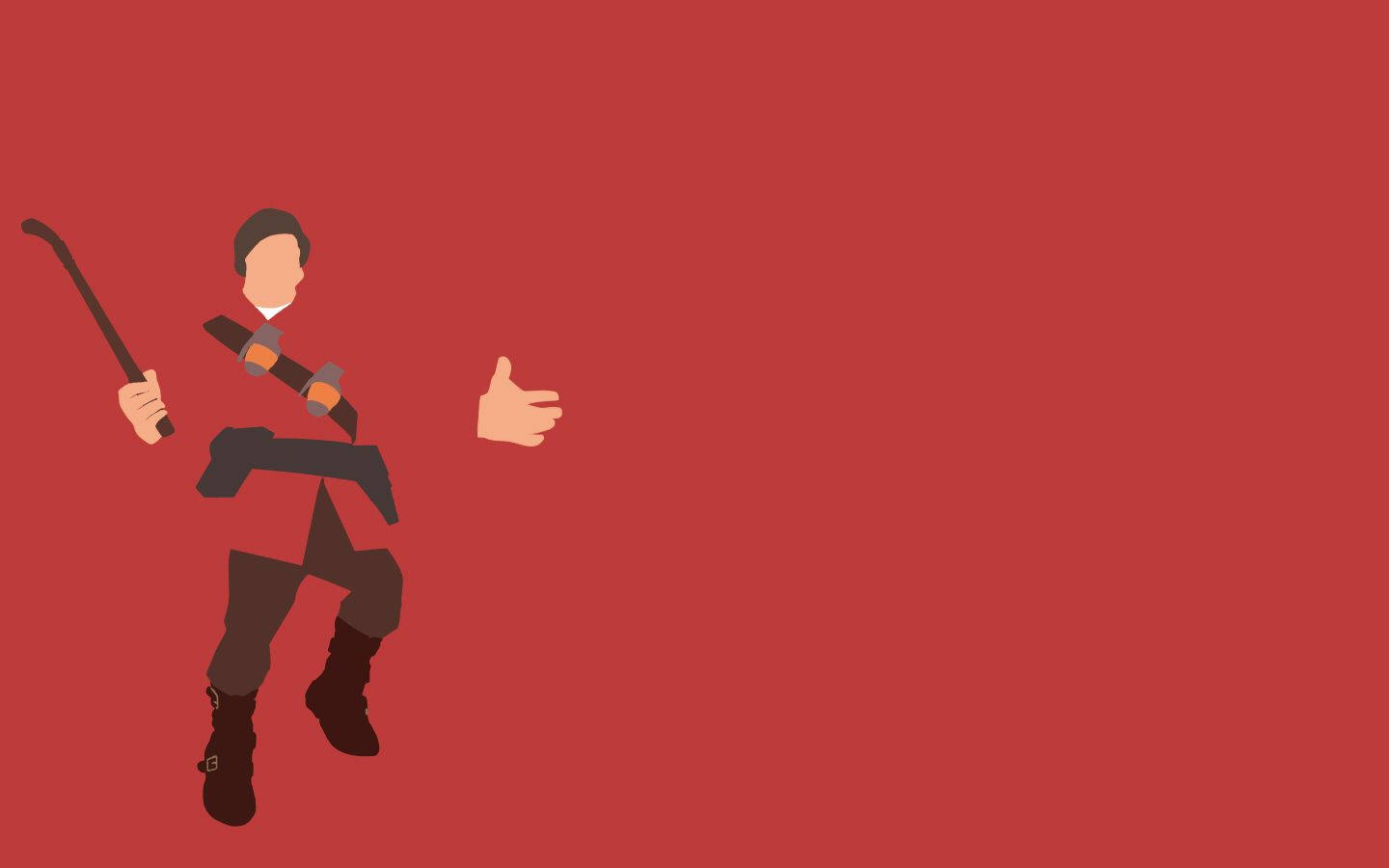 Tf2 Logo, cartoon character, hockey player, HD Desktop Wallpaper