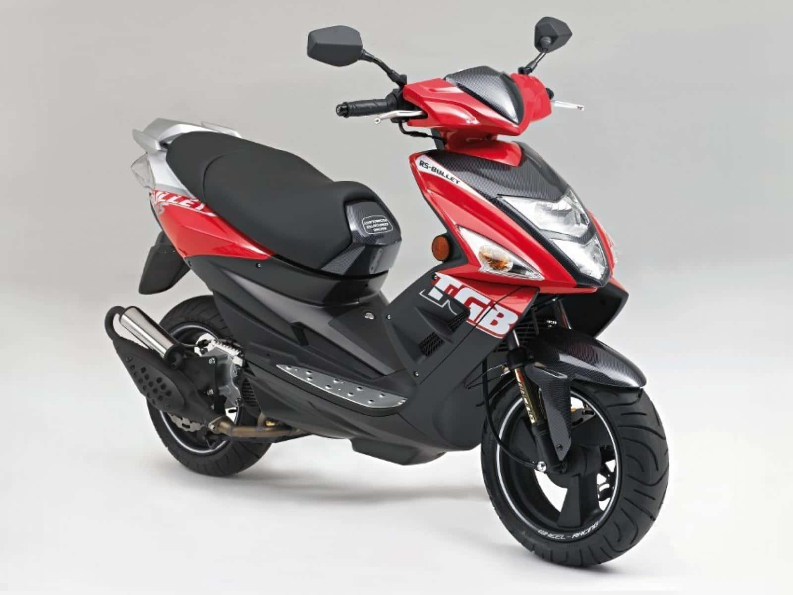 TGB Motorcycle, sleek red and black scooter, carbon fiber accents, HD Desktop Wallpaper