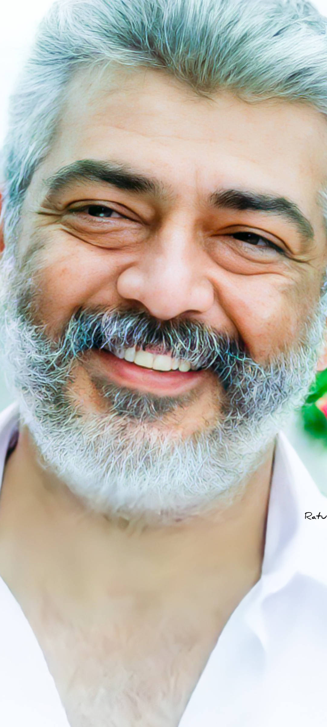 Thala Ajith, gray hair, beard, Full HD Phone Wallpaper