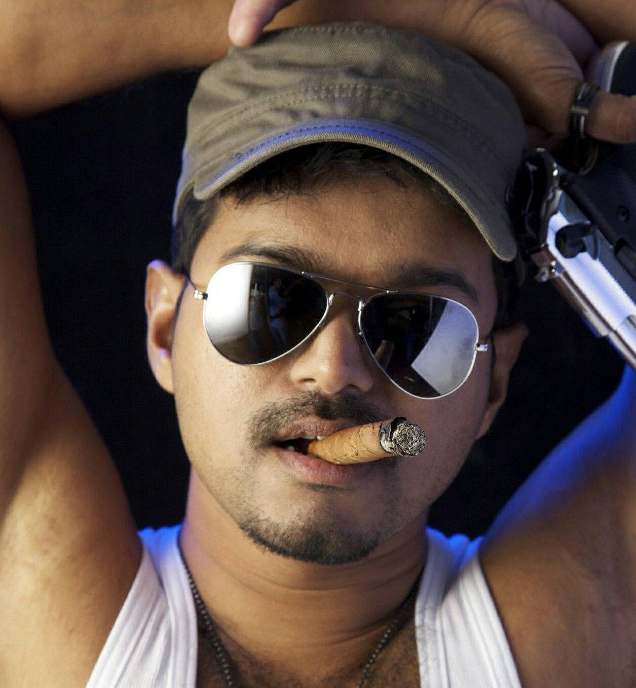 Thalapathy HD, cap, sunglasses, HD Phone Wallpaper