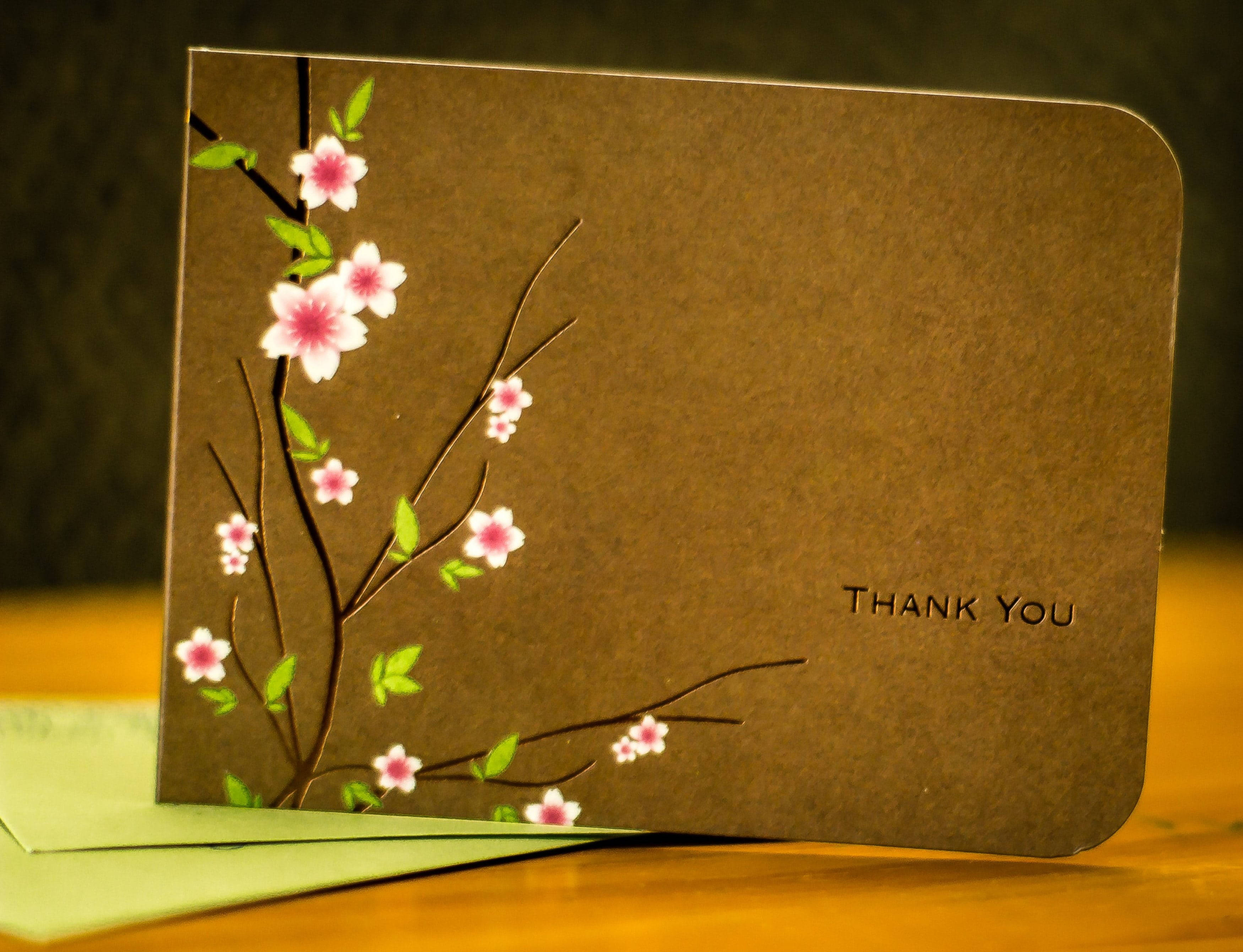 sunset, thanksgiving feast, brown textured thank you card, 2K Desktop Wallpaper