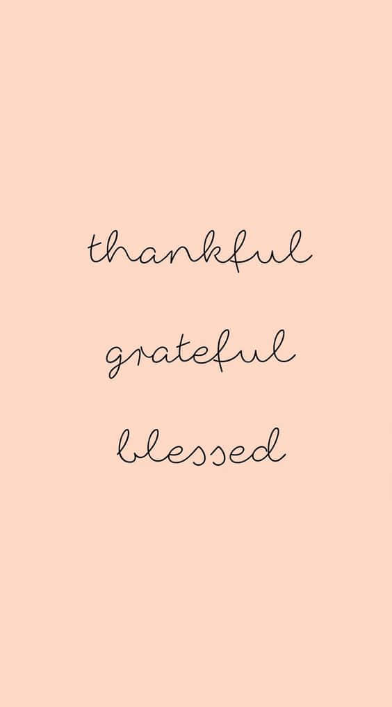 thankful, grateful, blessed, SD Phone Wallpaper