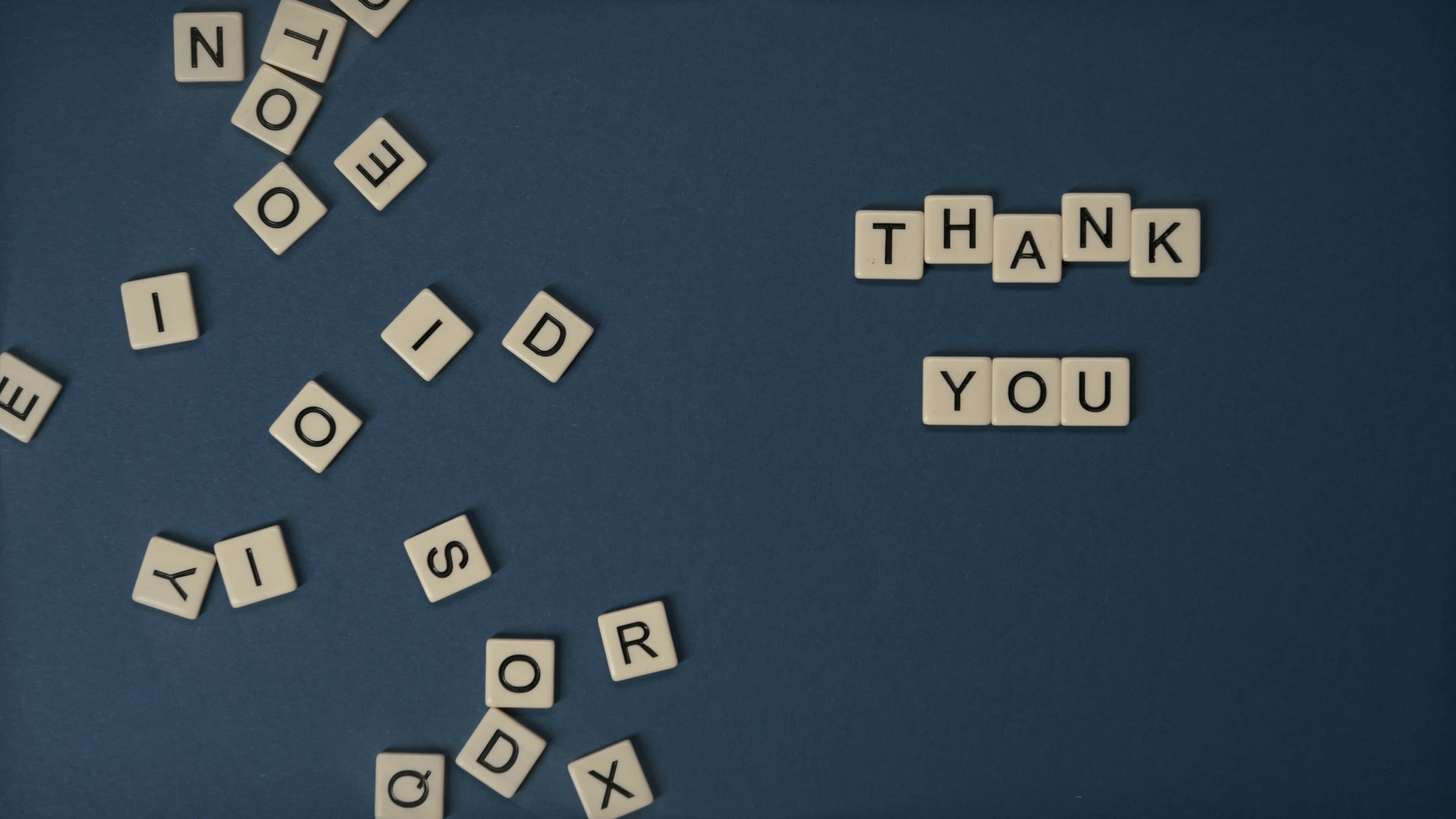 Gratitude, Scrabble Tiles, THANK YOU, 4K Desktop Wallpaper