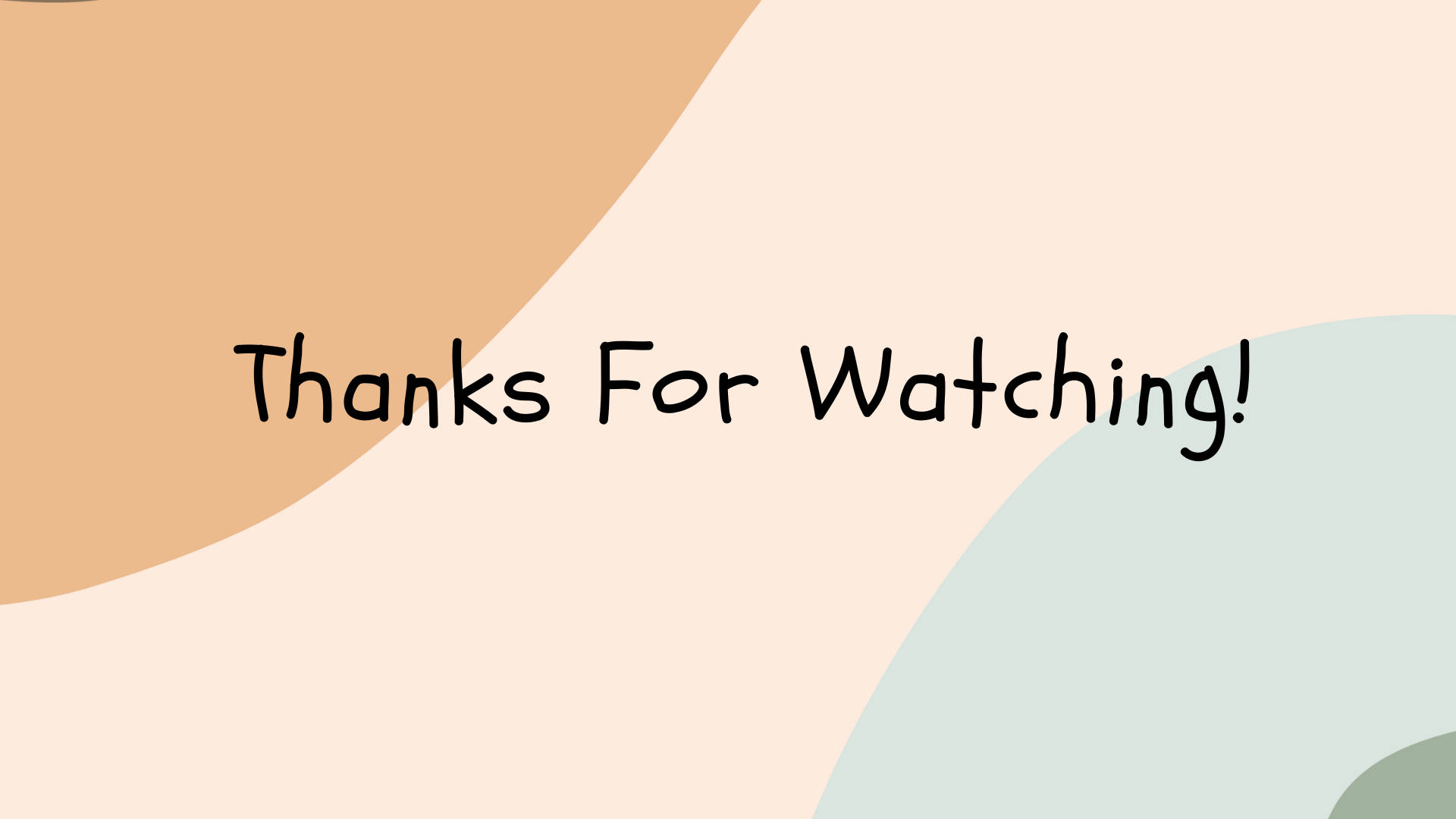 Thanks For Watching, pastel background, soft pastel abstract shapes, Full HD Desktop Wallpaper