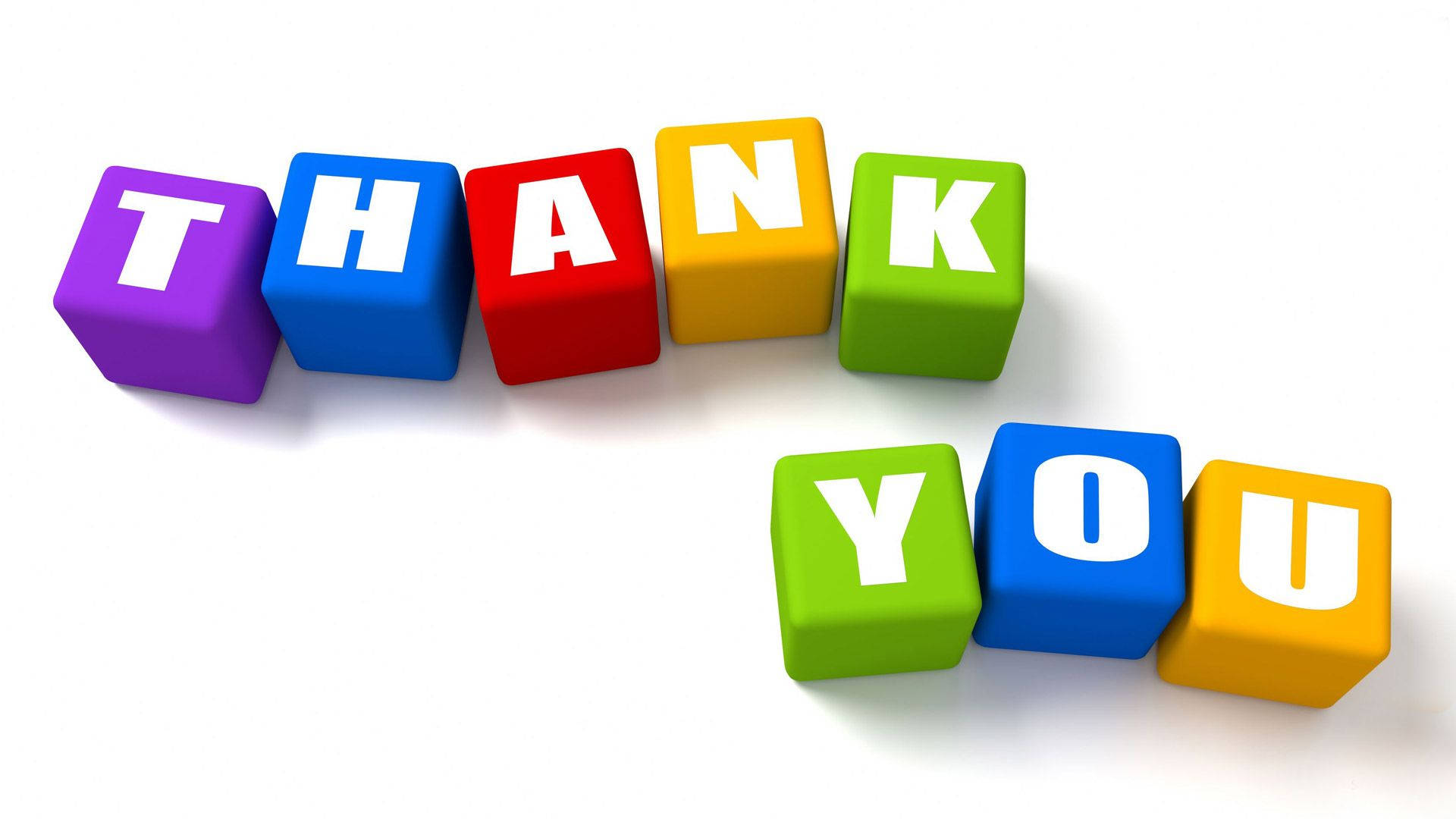 THANK YOU, 3d blocks, bold white letters, Full HD Desktop Wallpaper