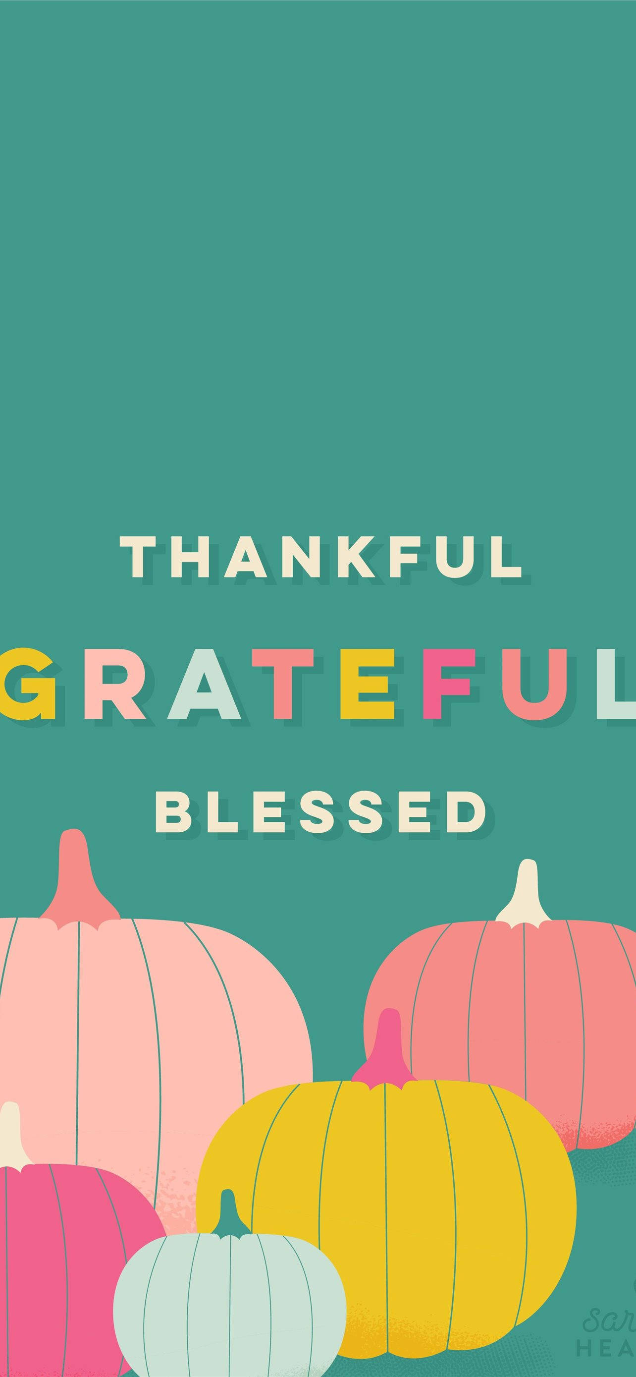 Thanksgiving iPhone, pumpkins, pastel hues, 2K Phone Wallpaper