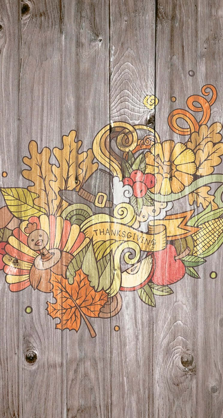 Thanksgiving, wreath, turkey, HD Phone Wallpaper