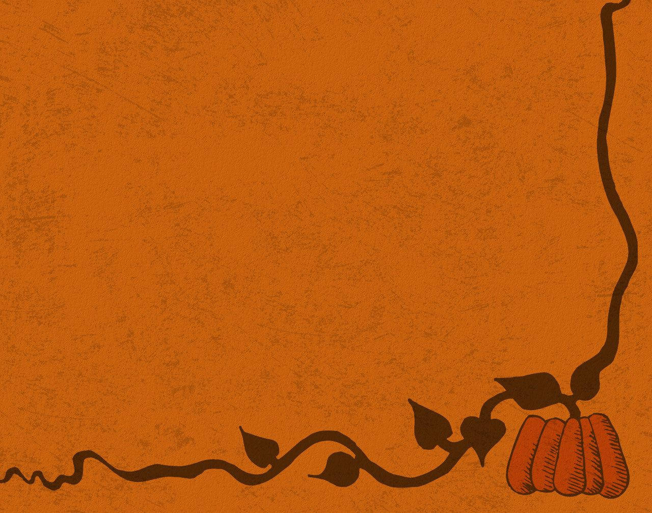 orange, pumpkin vine, leaves, HD Desktop Wallpaper