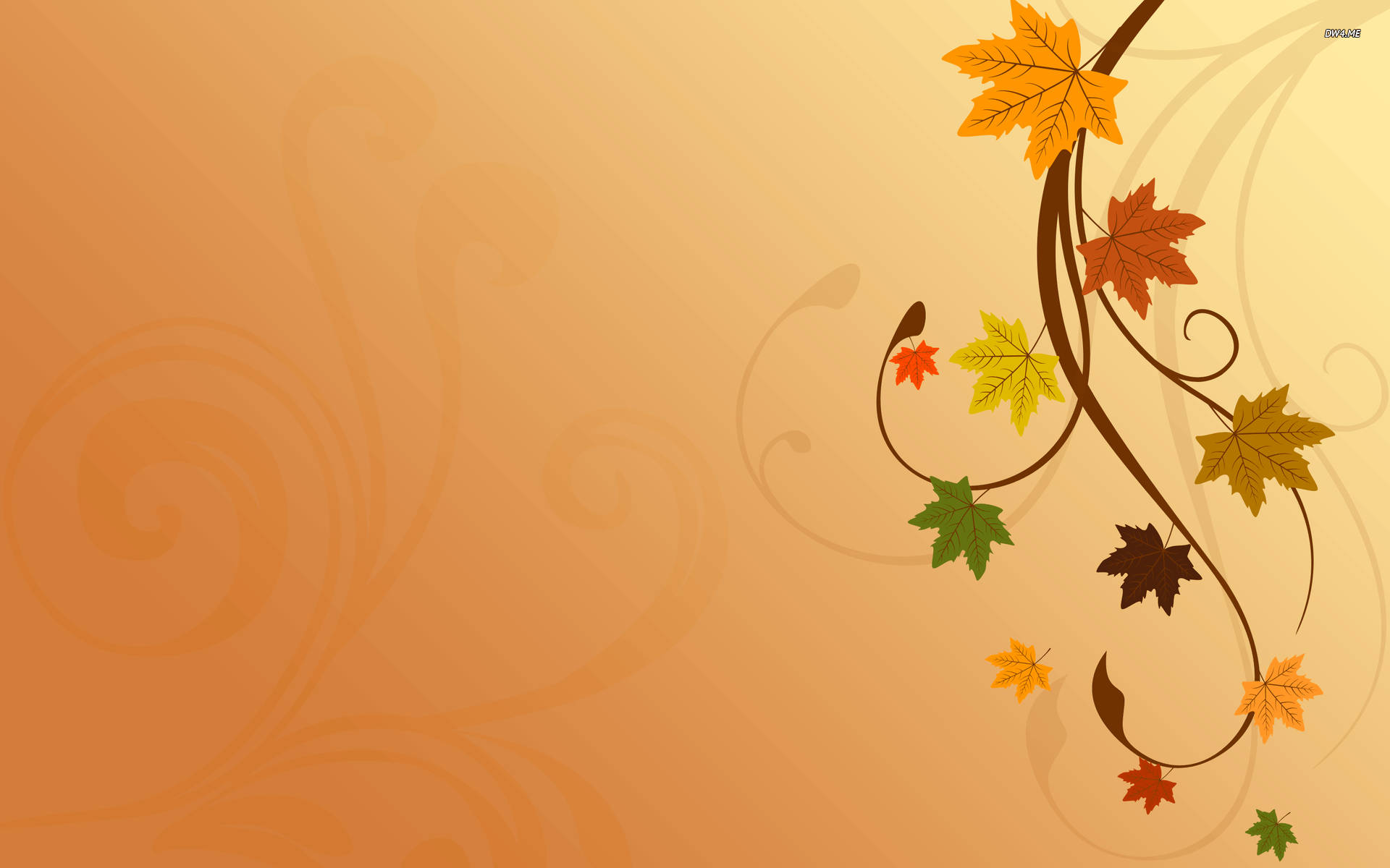 Thanksgiving, maple leaves pattern, autumn leaves, Full HD Desktop Wallpaper