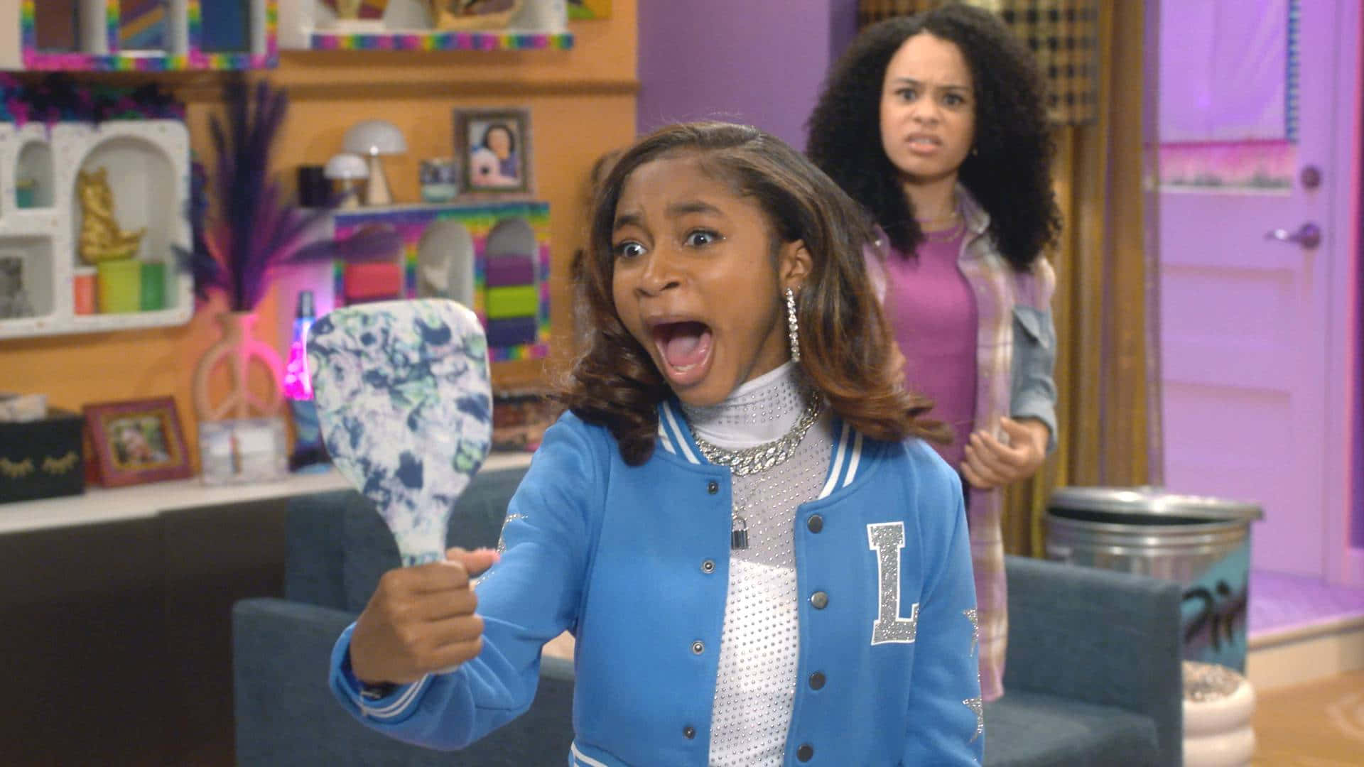 That Girl Lay Lay, blue jacket, white toothbrush, Full HD Desktop Wallpaper