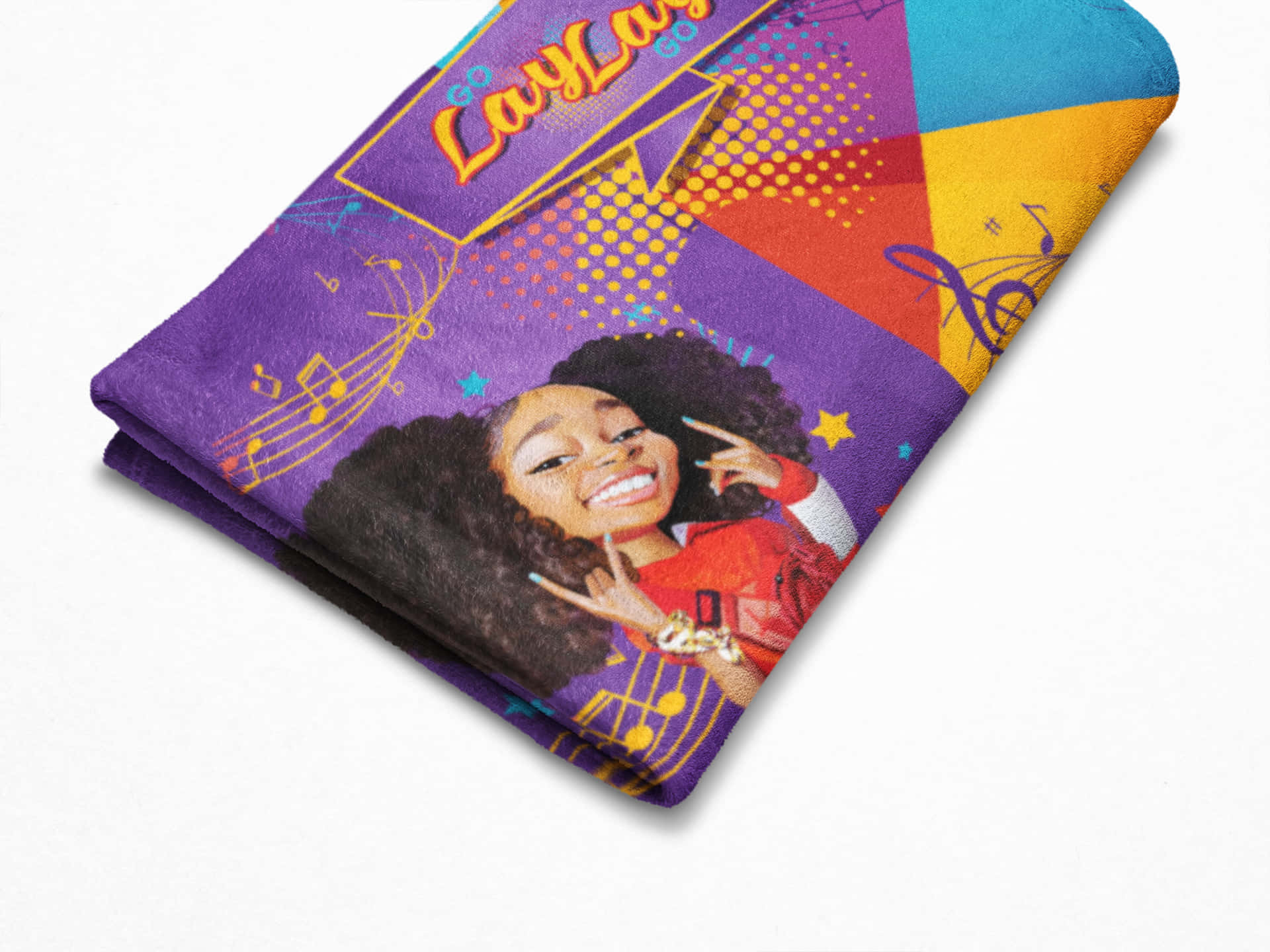 That Girl Lay Lay, purple towel, girl with afro hair, Full HD Desktop Wallpaper