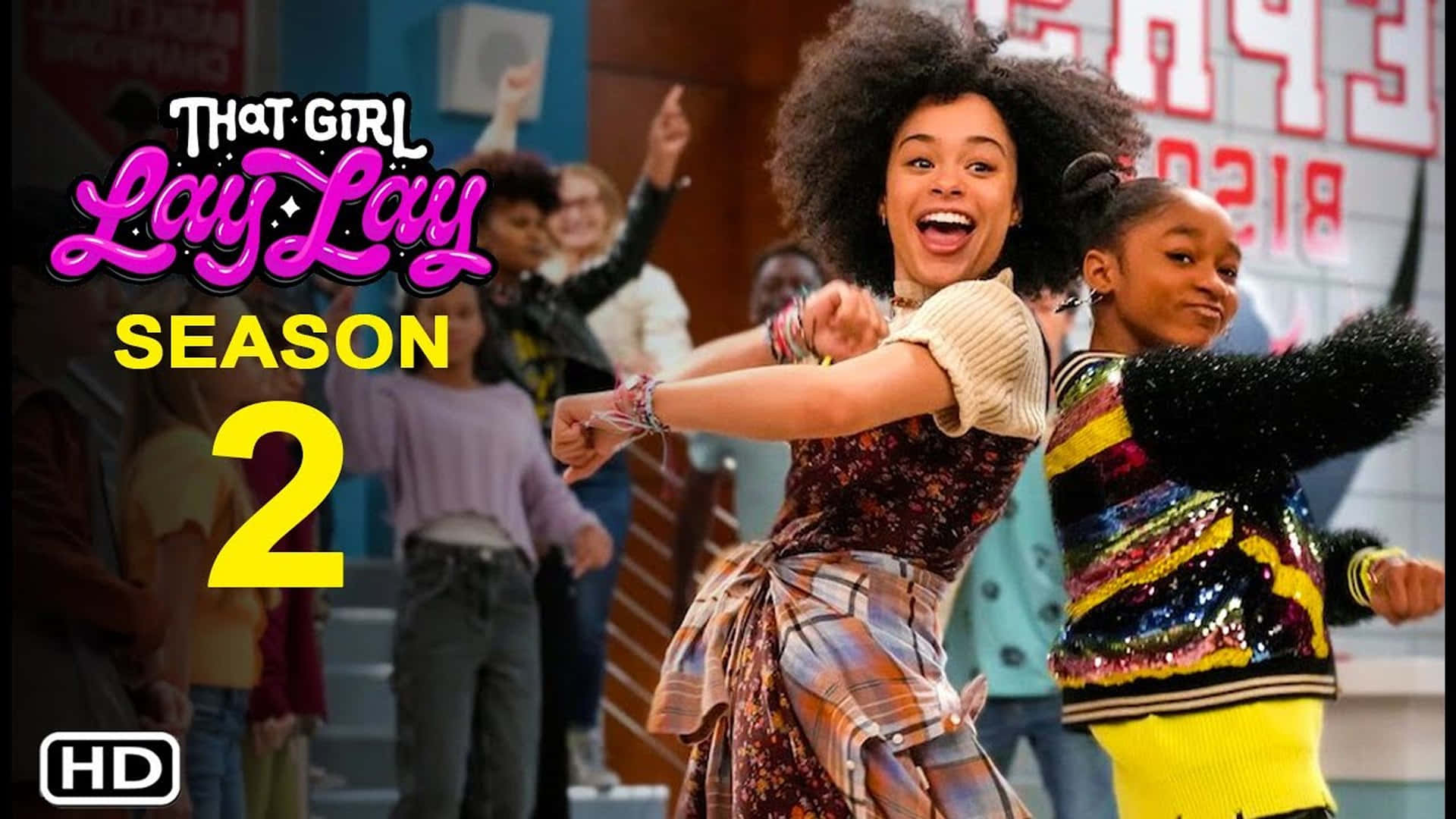 That Girl Lay Lay, school hallway, classmates, Full HD Desktop Wallpaper